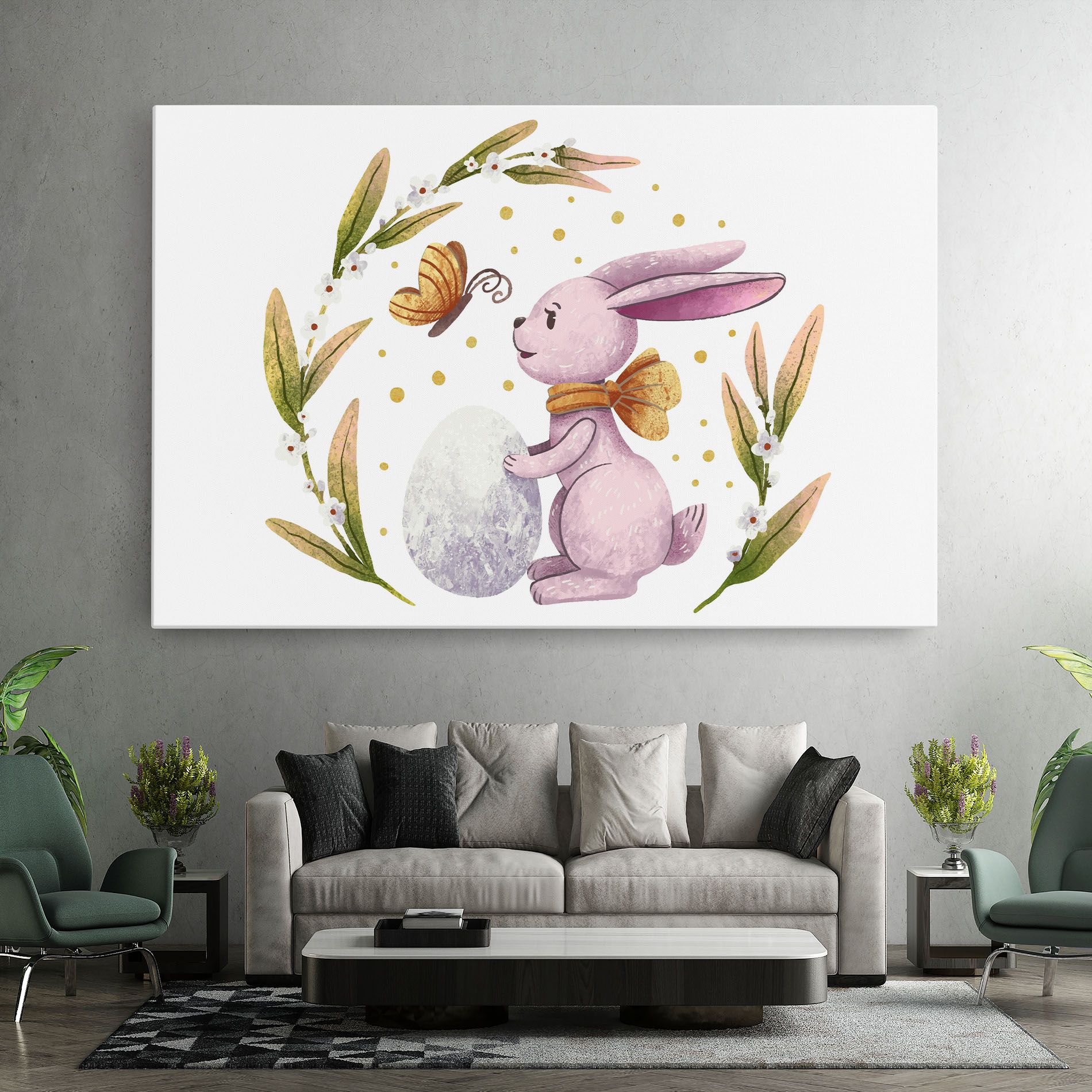 Easter Pink Bunny mockup 7