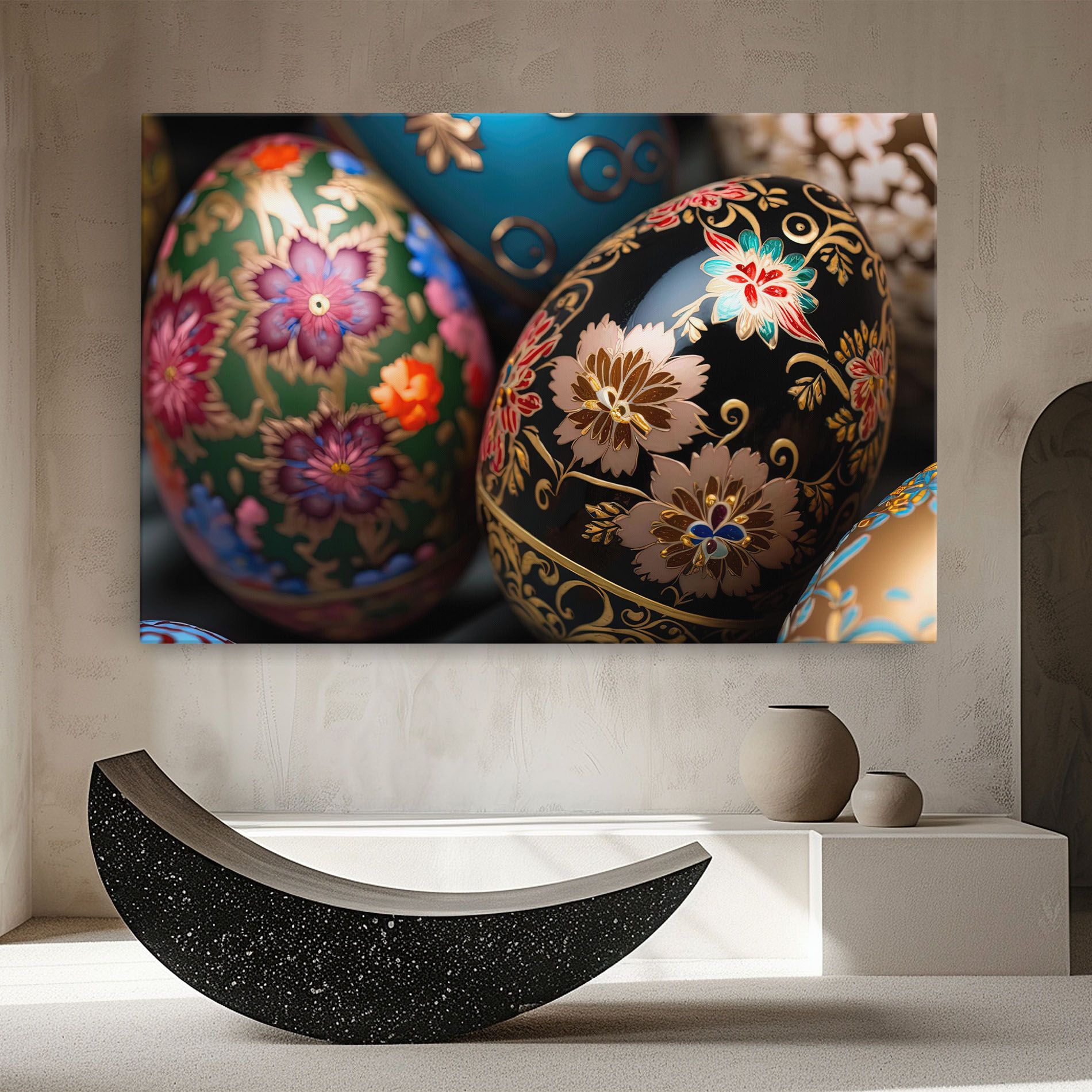 Close Up Painted Eggs mockup 8