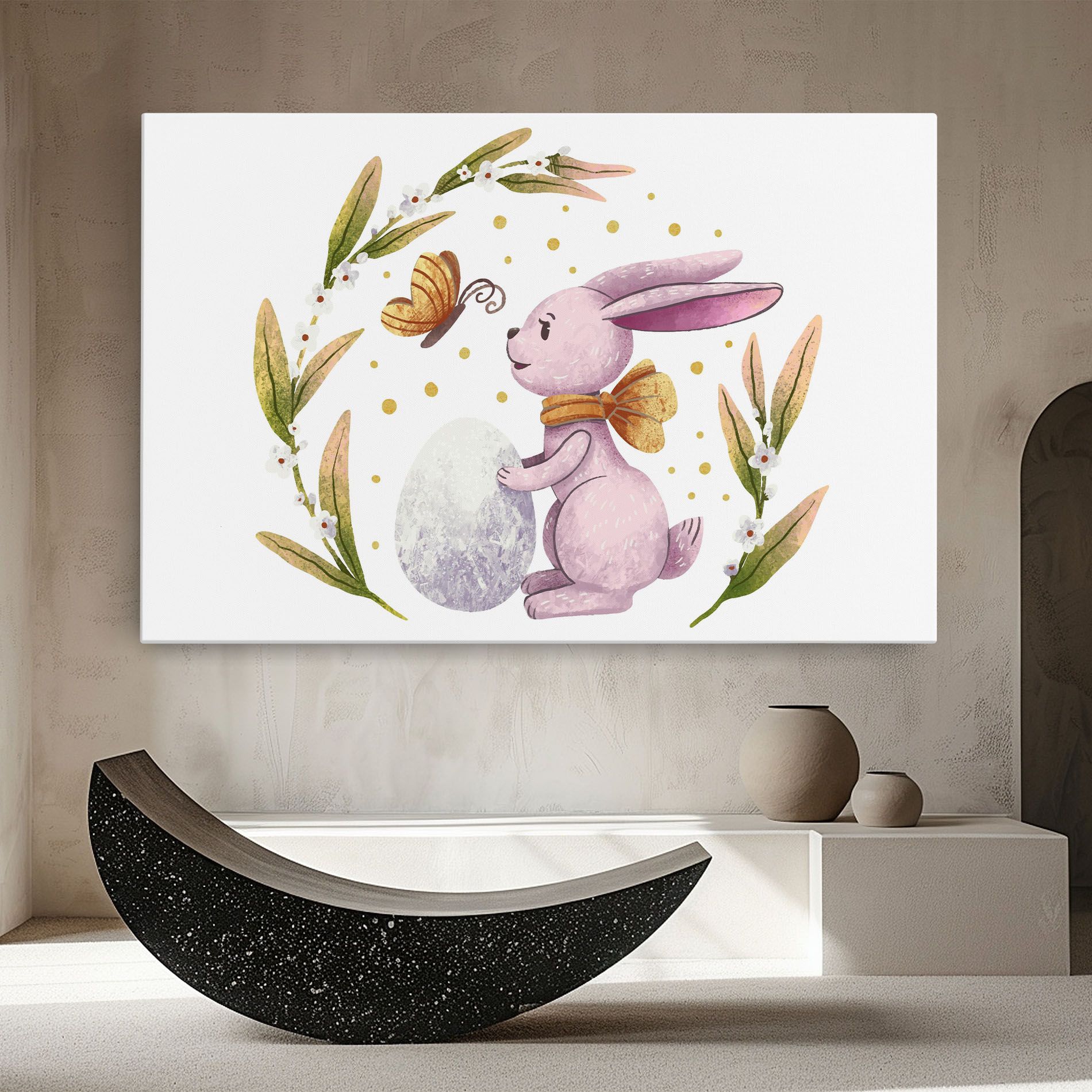 Easter Pink Bunny mockup 8