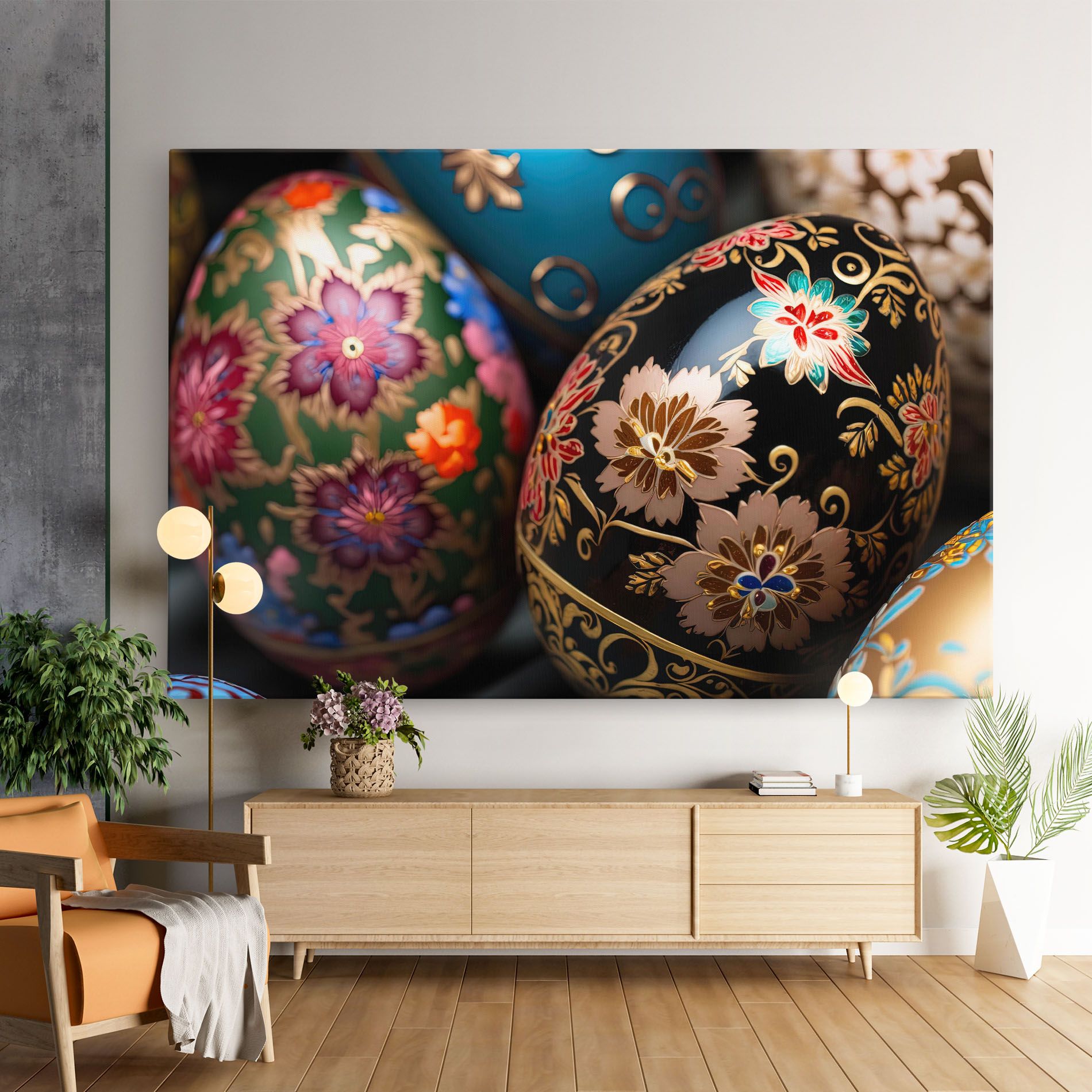 Close Up Painted Eggs mockup 9