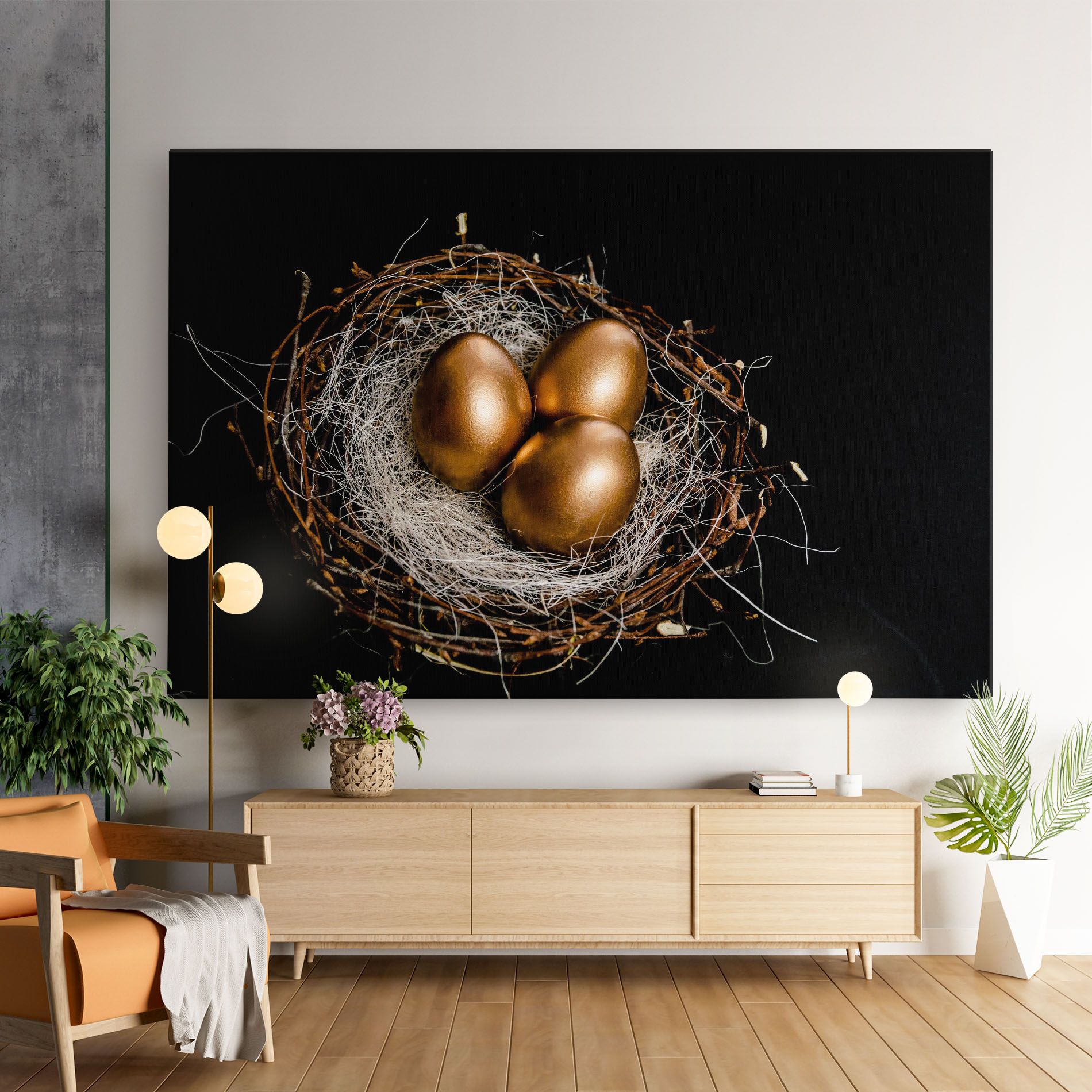 Pretty Golden Easter Eggs mockup 9