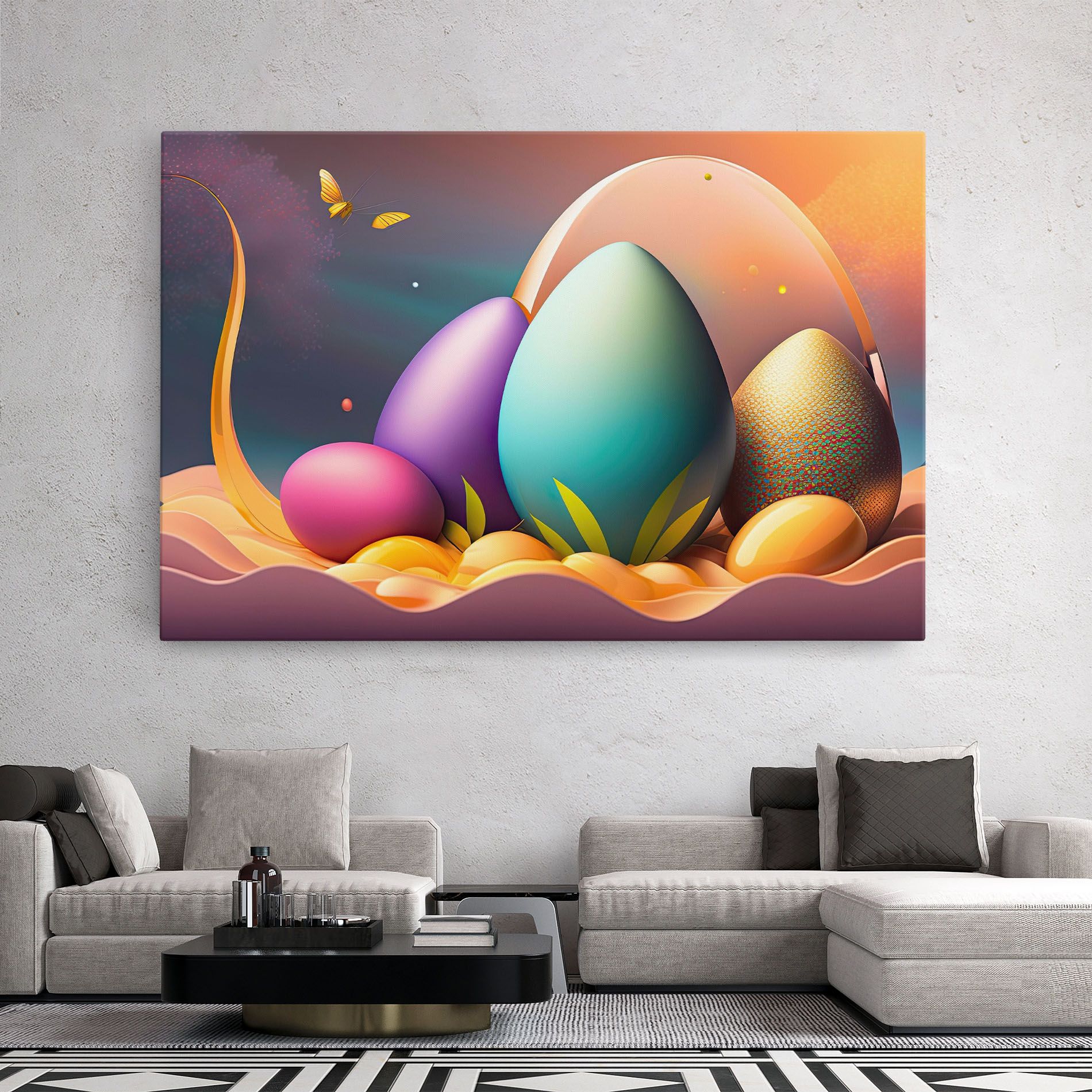 Big Blue Easter Egg mockup 2