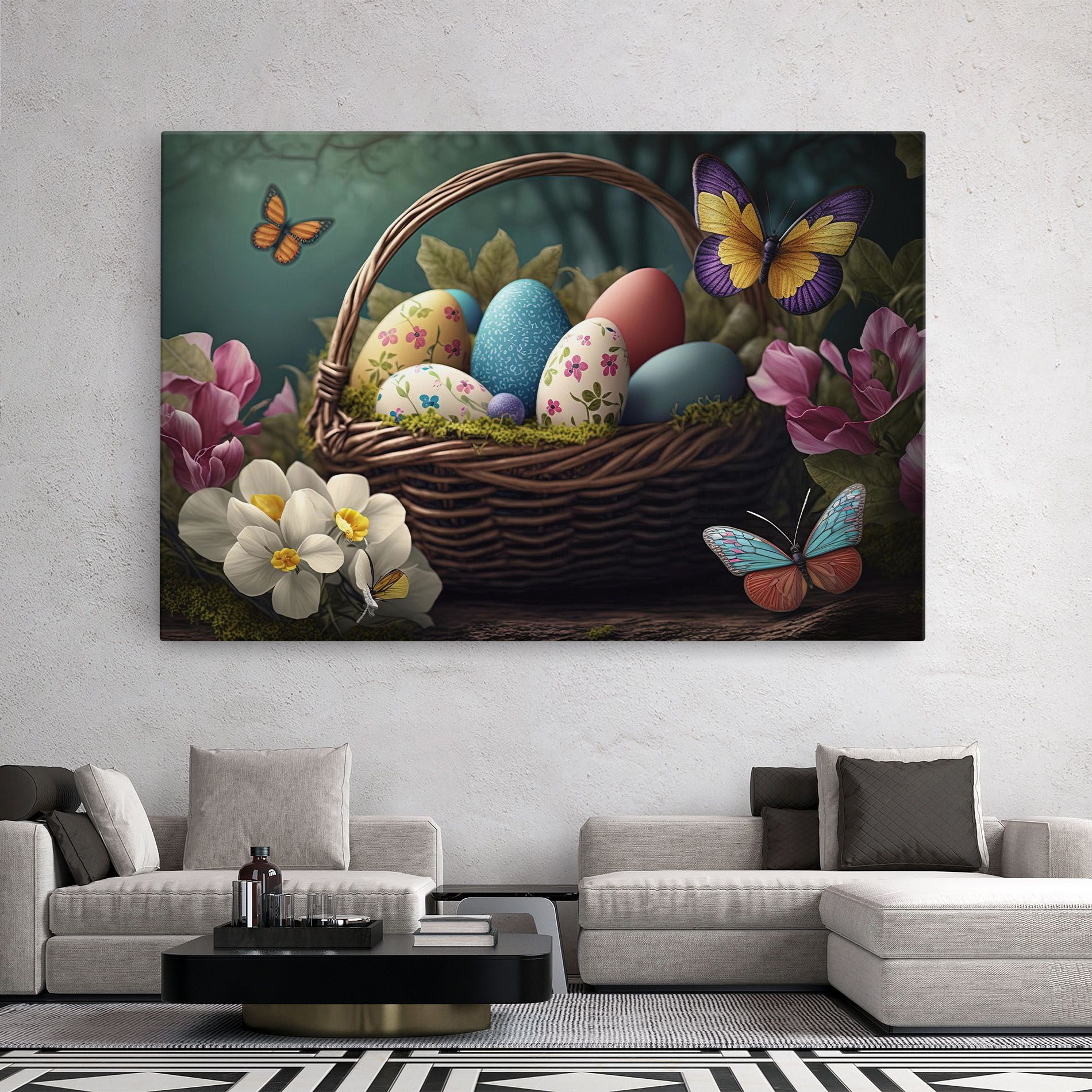 Easter Eggs Butterfly mockup 2