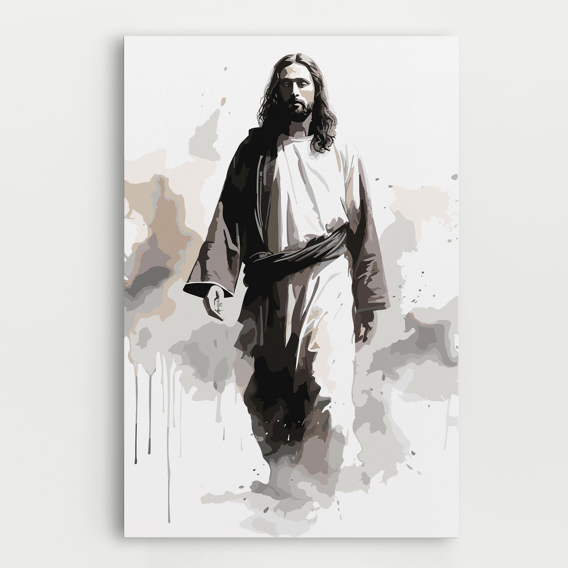 Watercolor Jesus mockup 0