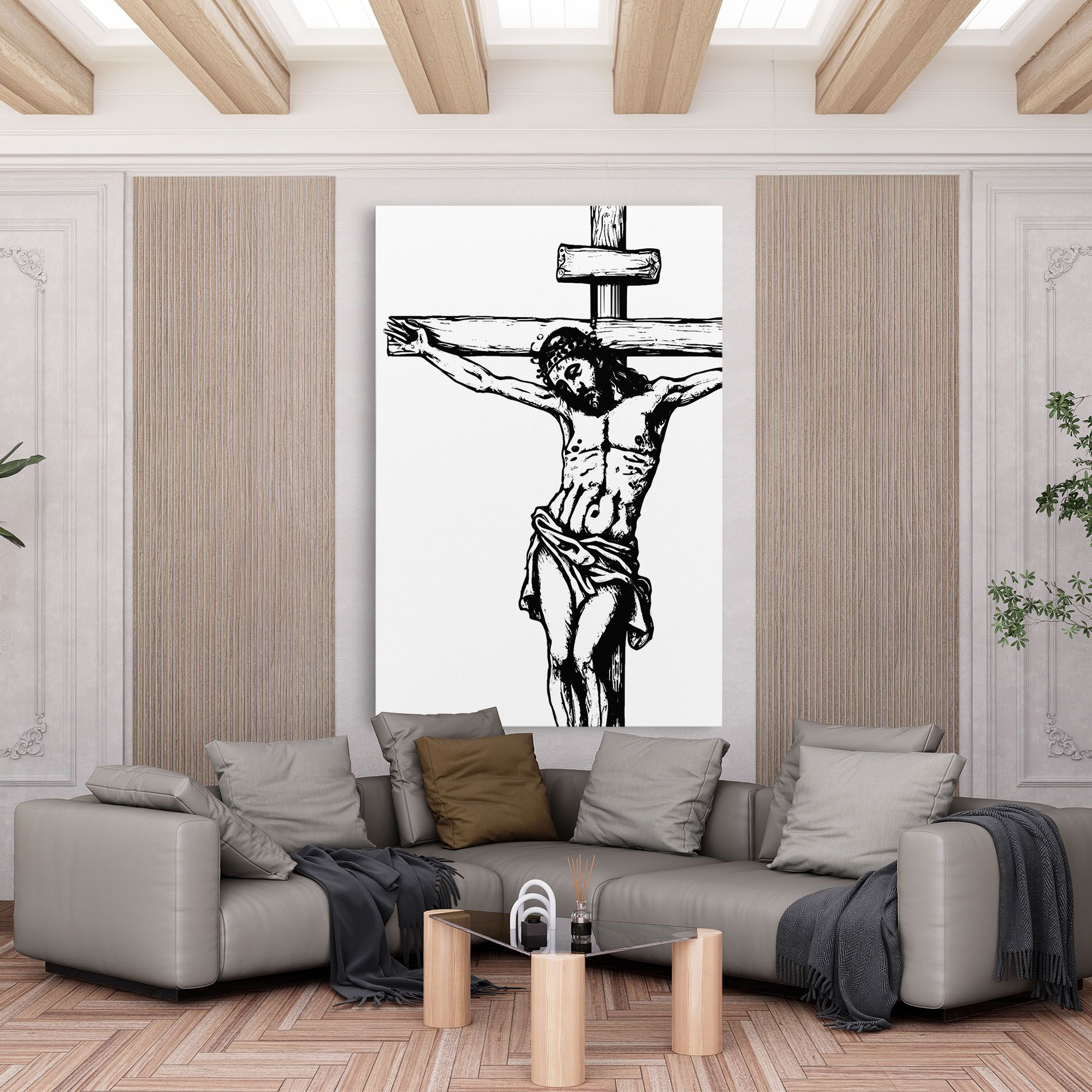 Jesus Black Line mockup 6