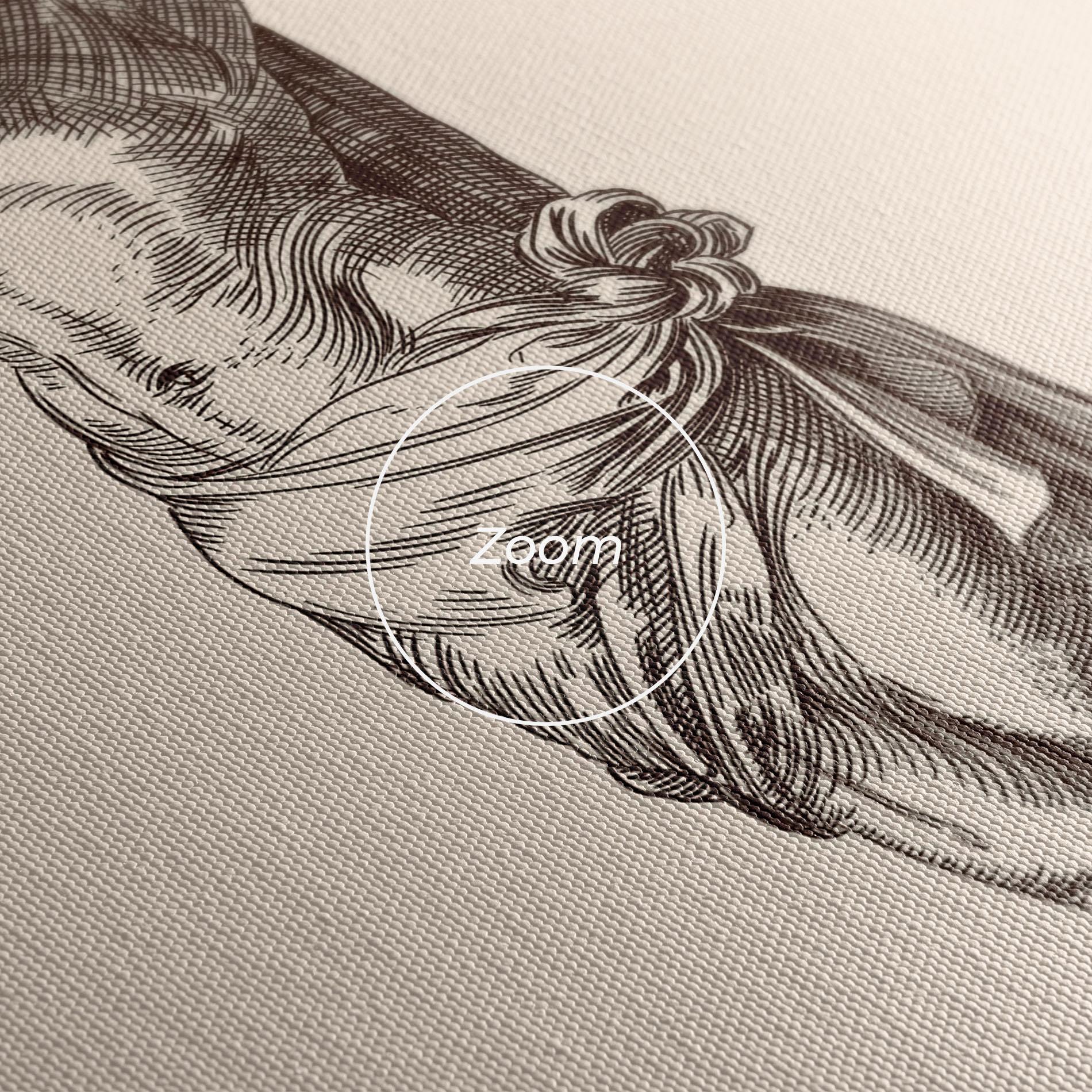 Tablou Canvas Brown Cross Jesus mockup 3