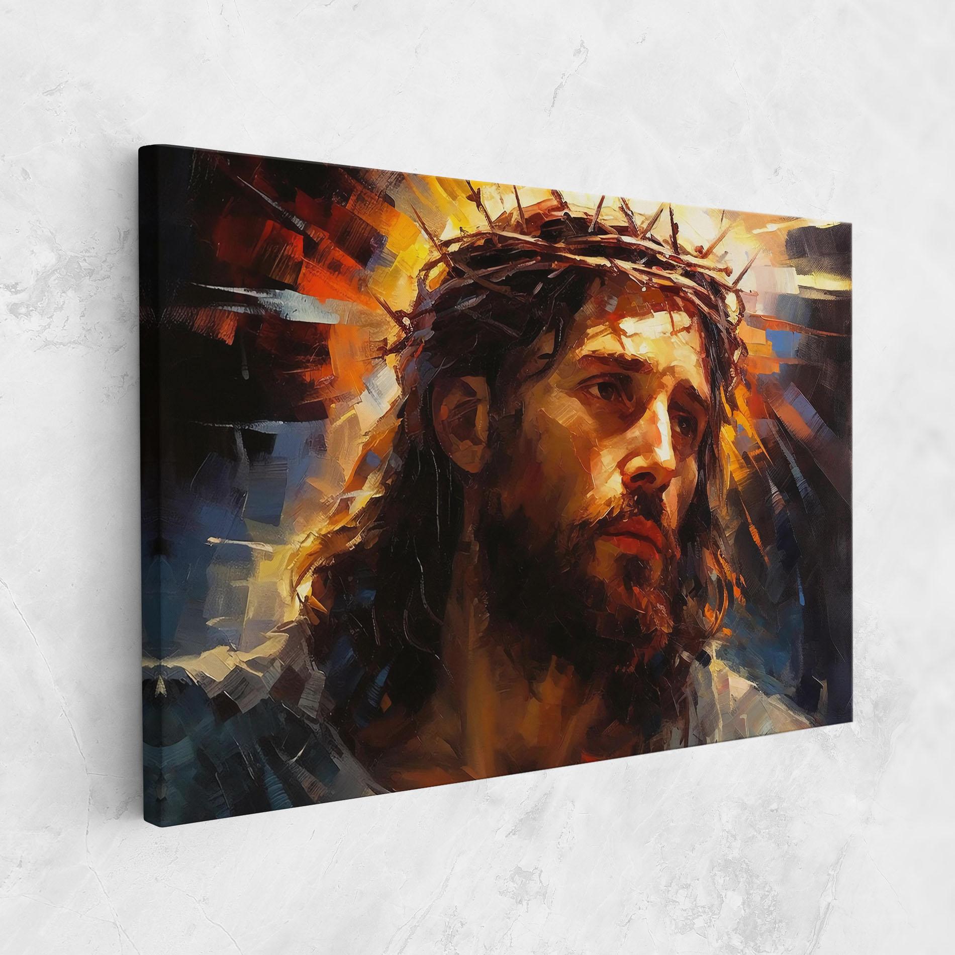 Tablou Canvas Jesus Crown mockup 1