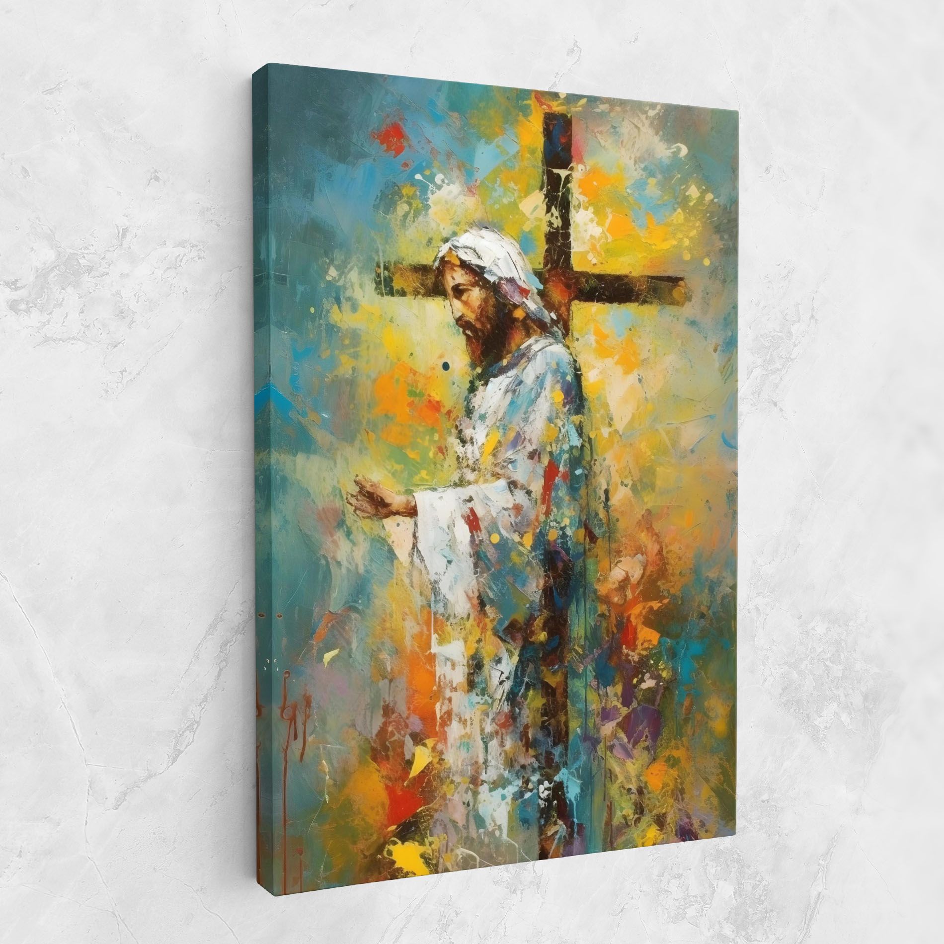 Christ Art Painting mockup 1