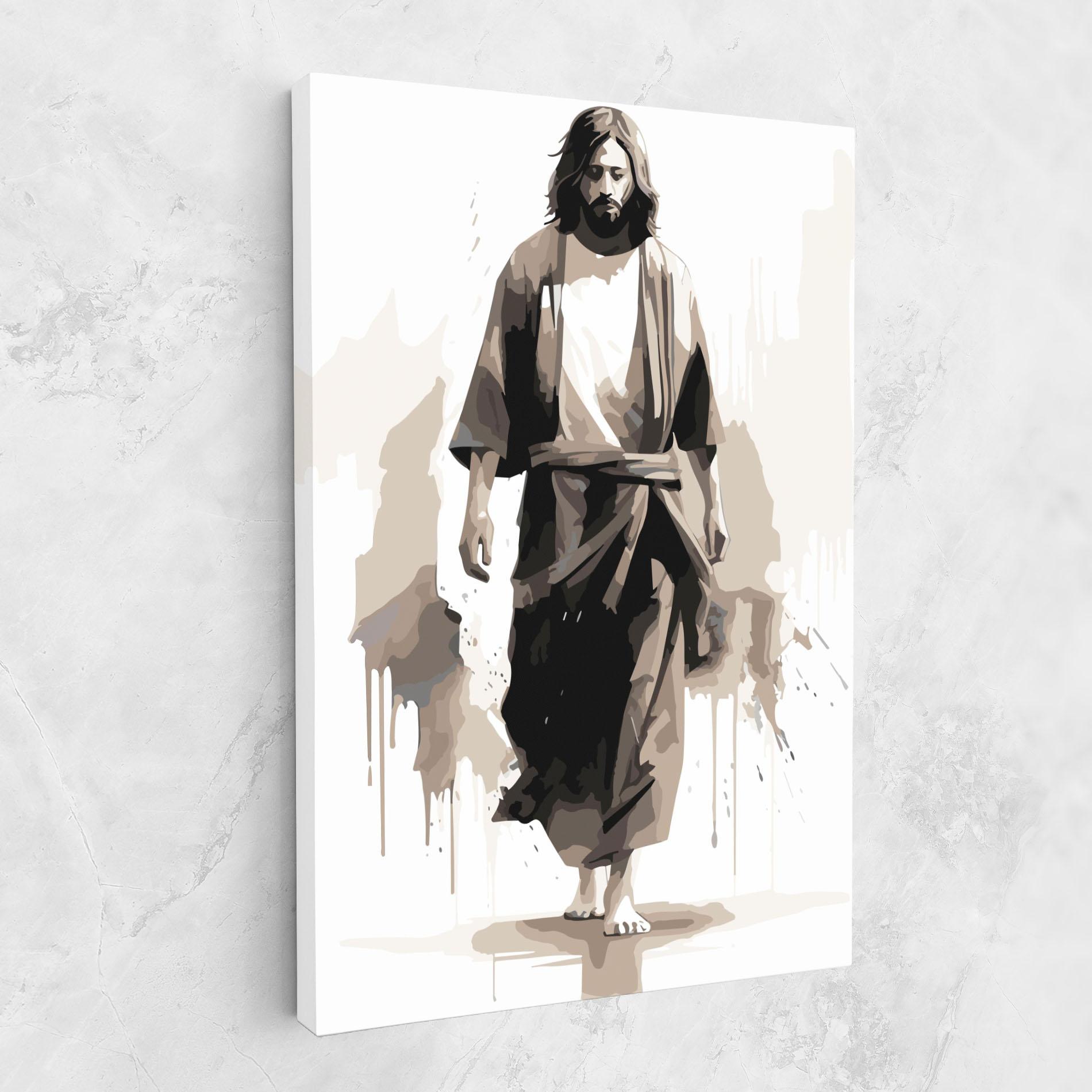 Tablou Canvas Cream Art Jesus mockup 1