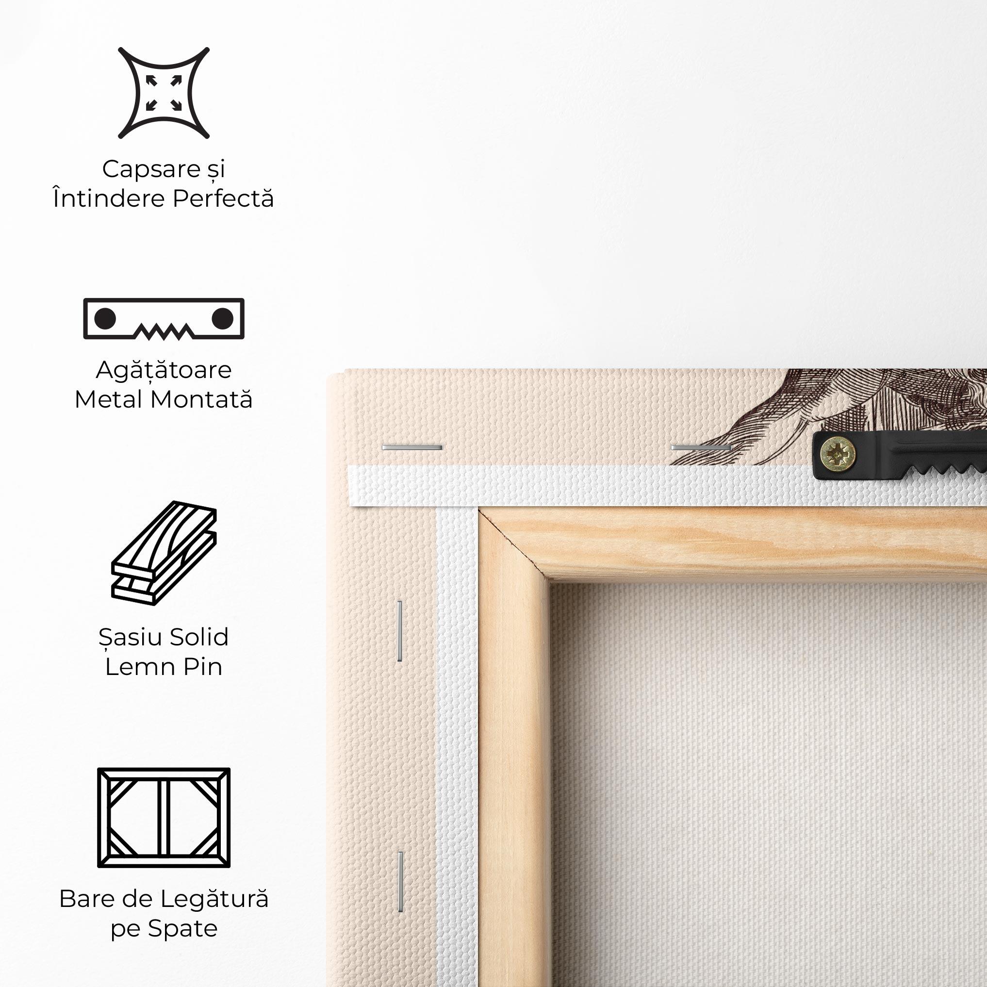 Tablou Canvas Brown Cross Jesus mockup 5