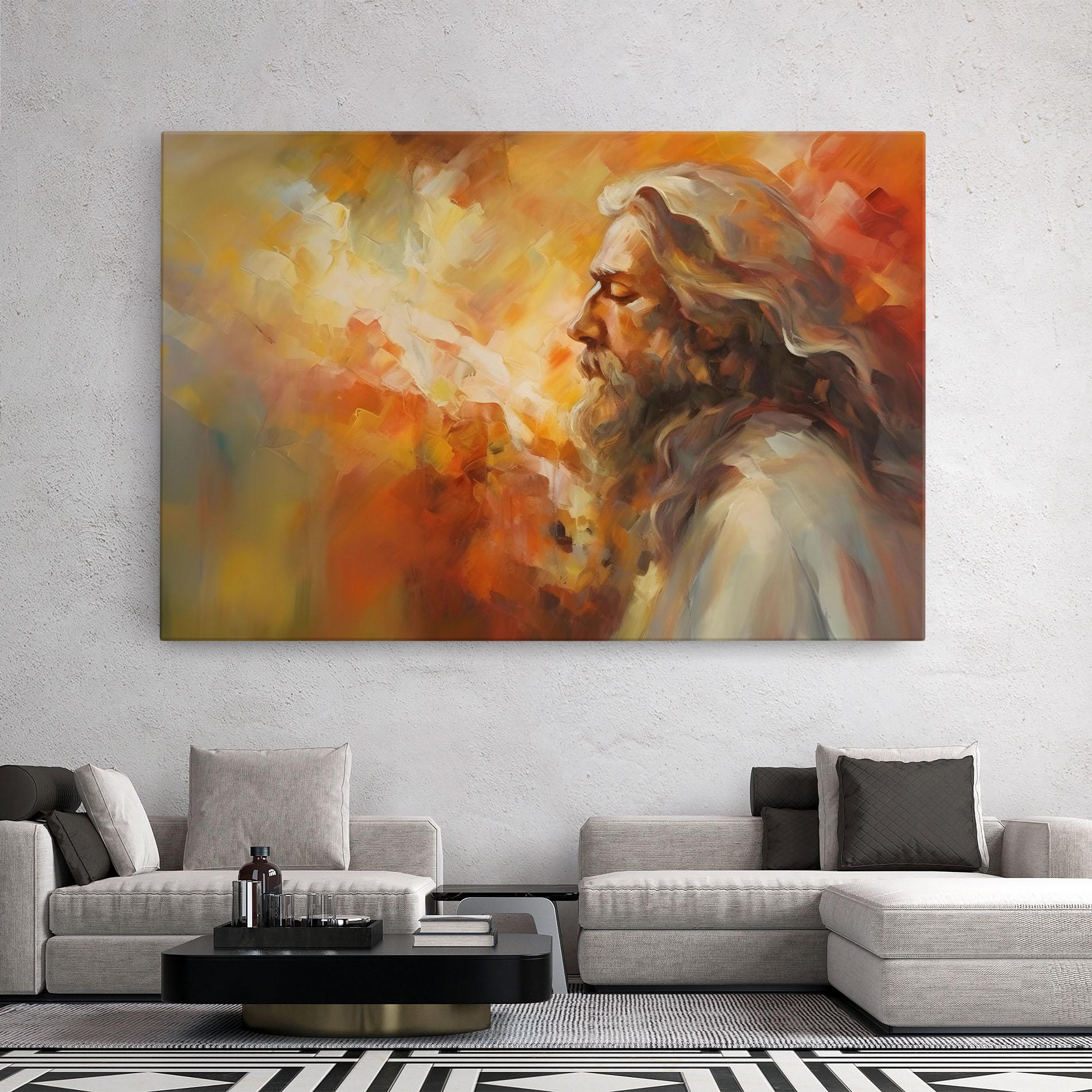 Tablou Canvas Christ Oil Painting mockup 2