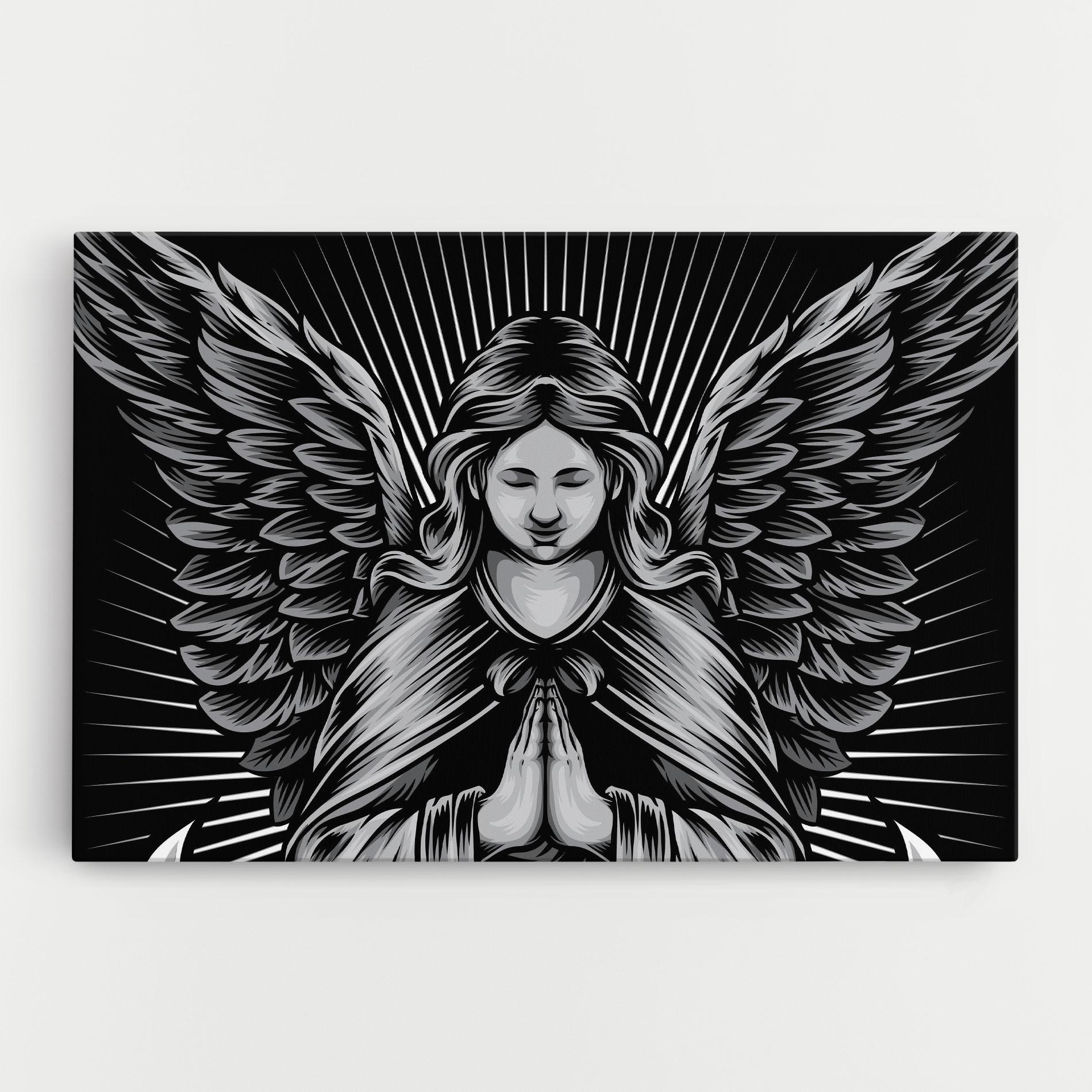 Tablou Canvas Wings Pray mockup 0