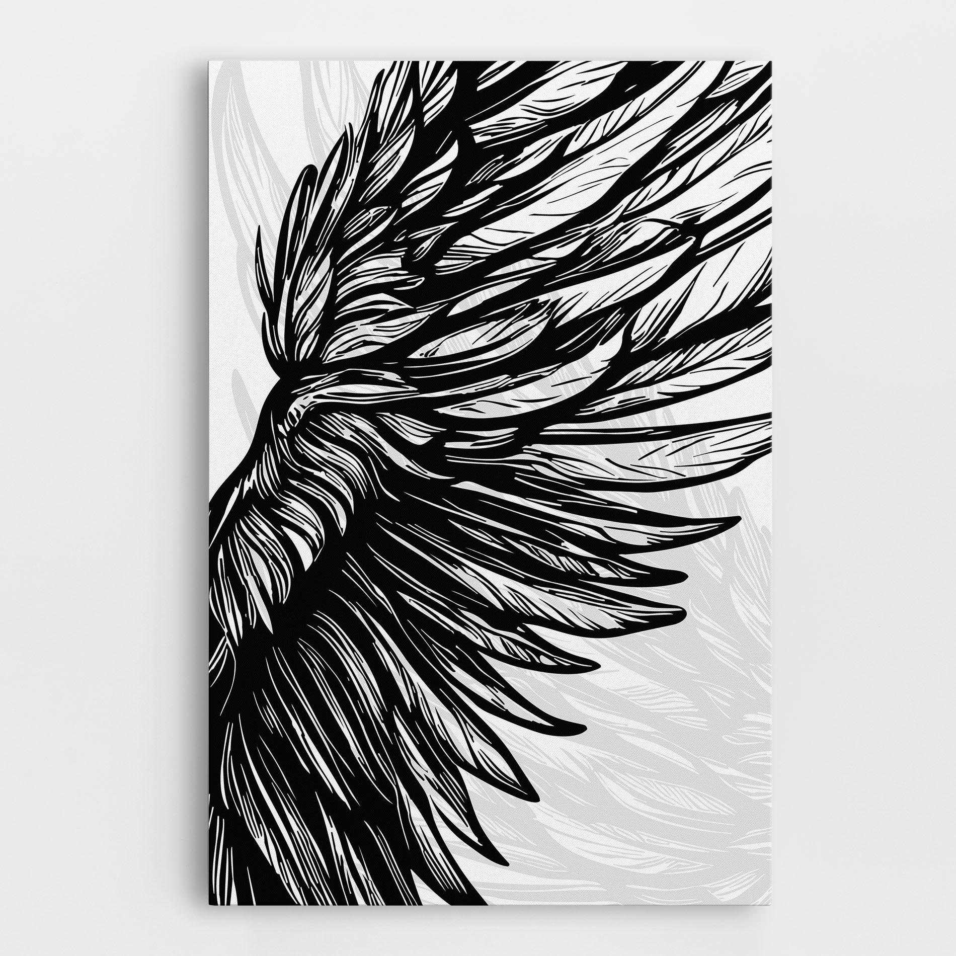 Tablou Canvas Wing Line mockup 0