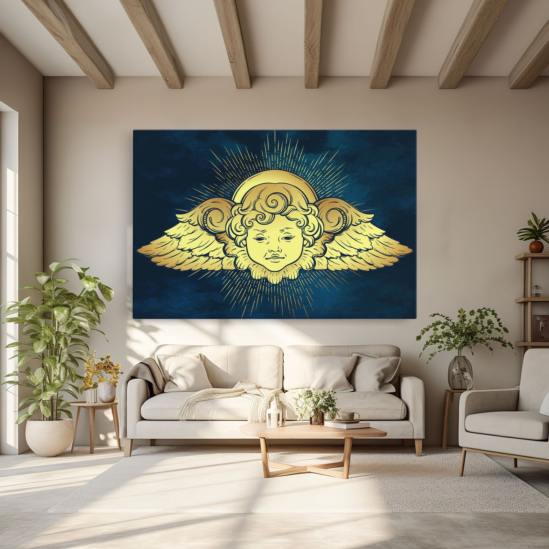 Angel Gold Head mockup 6