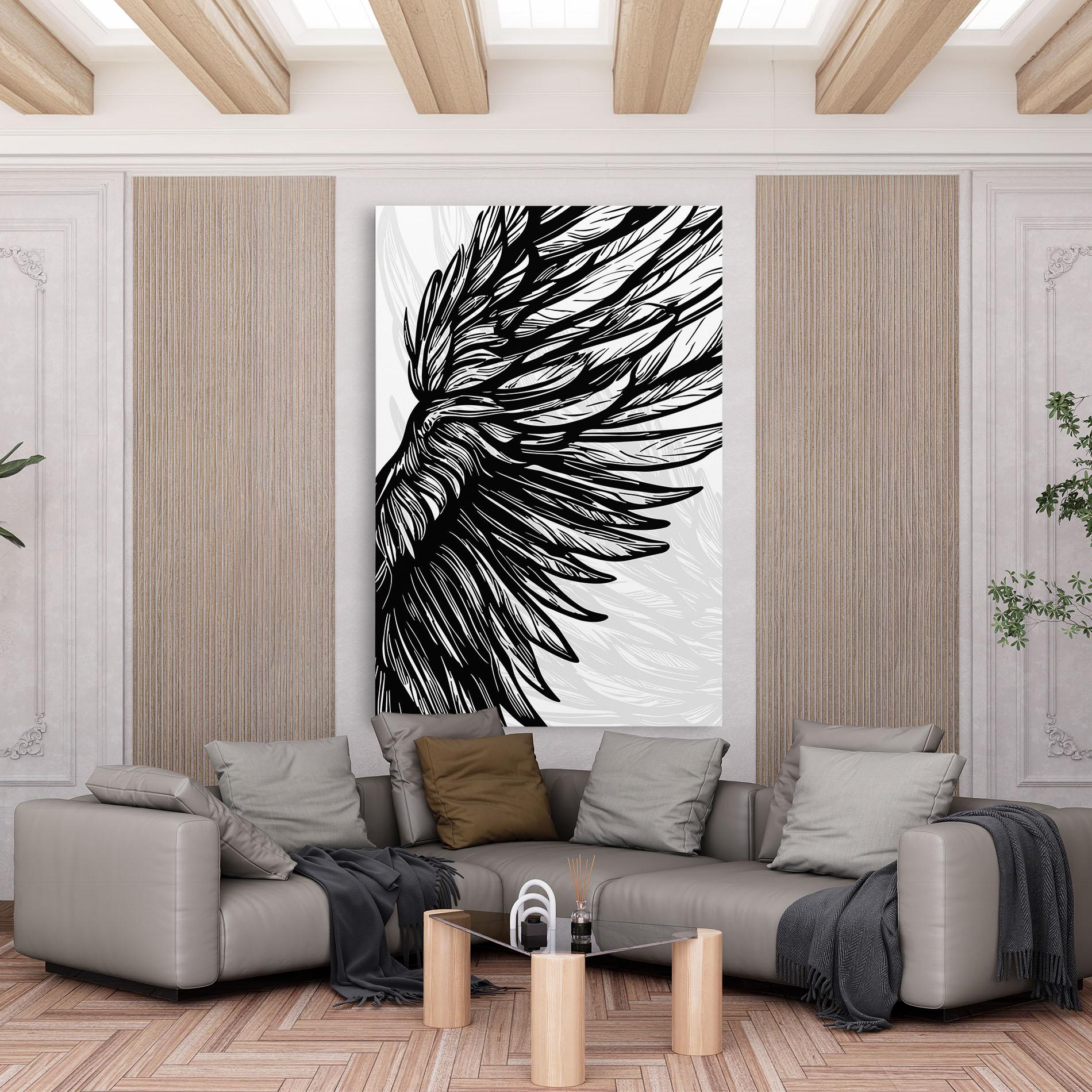 Tablou Canvas Wing Line mockup 6