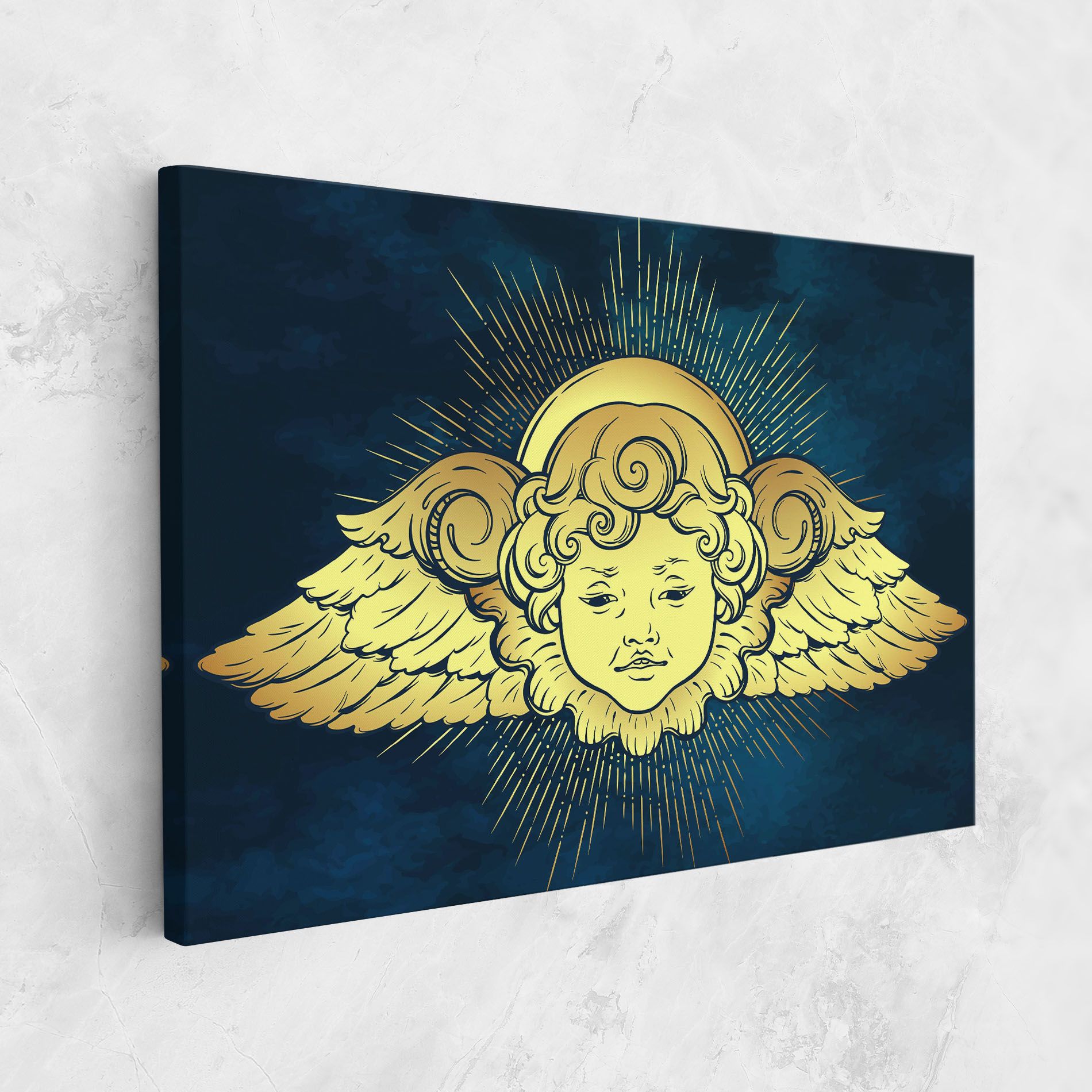 Angel Gold Head mockup 1