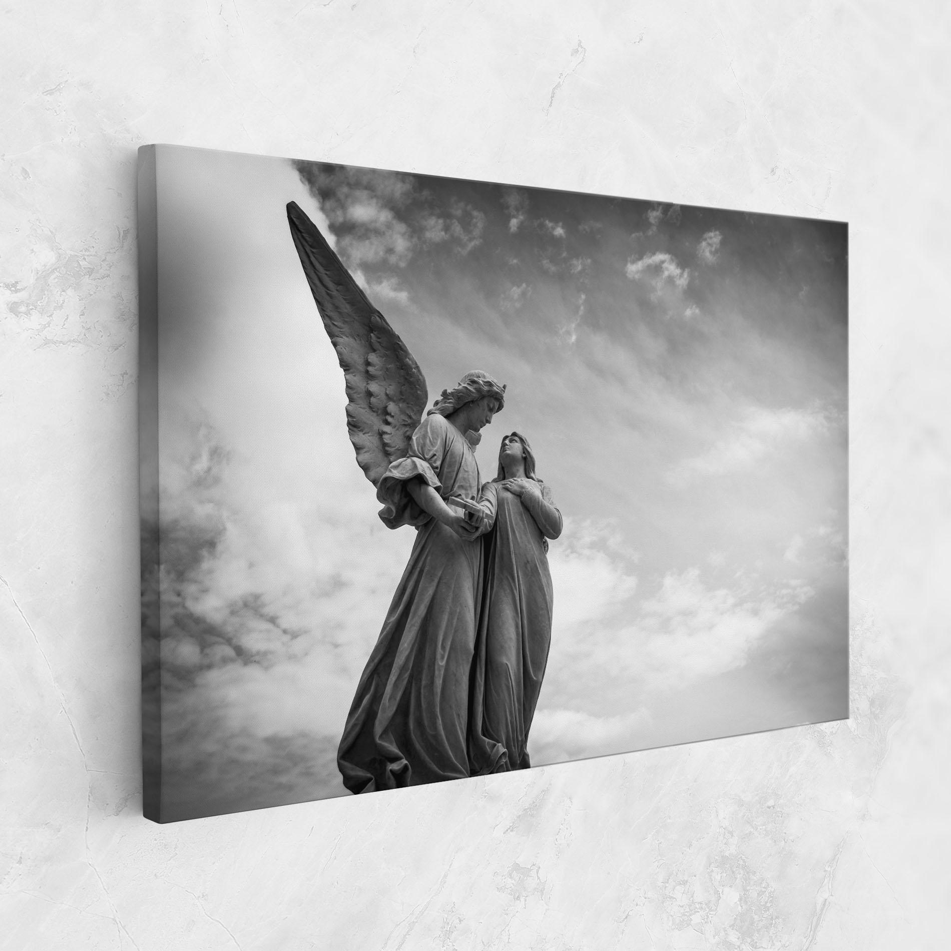 Tablou Canvas Grey Stone Angels mockup 1