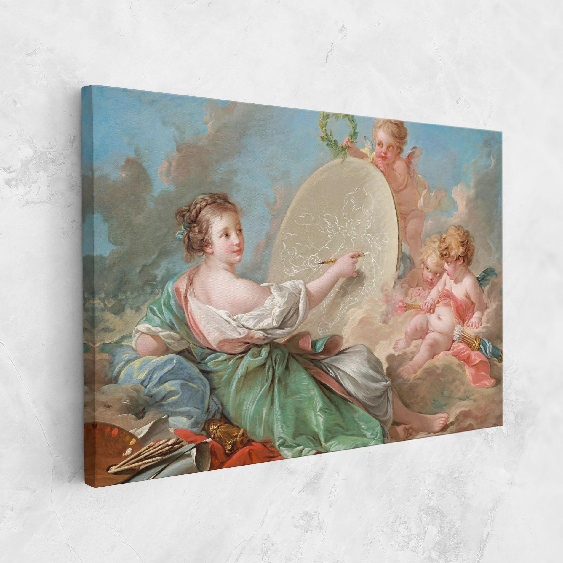 Tablou Canvas Painting Cute Angels mockup 1
