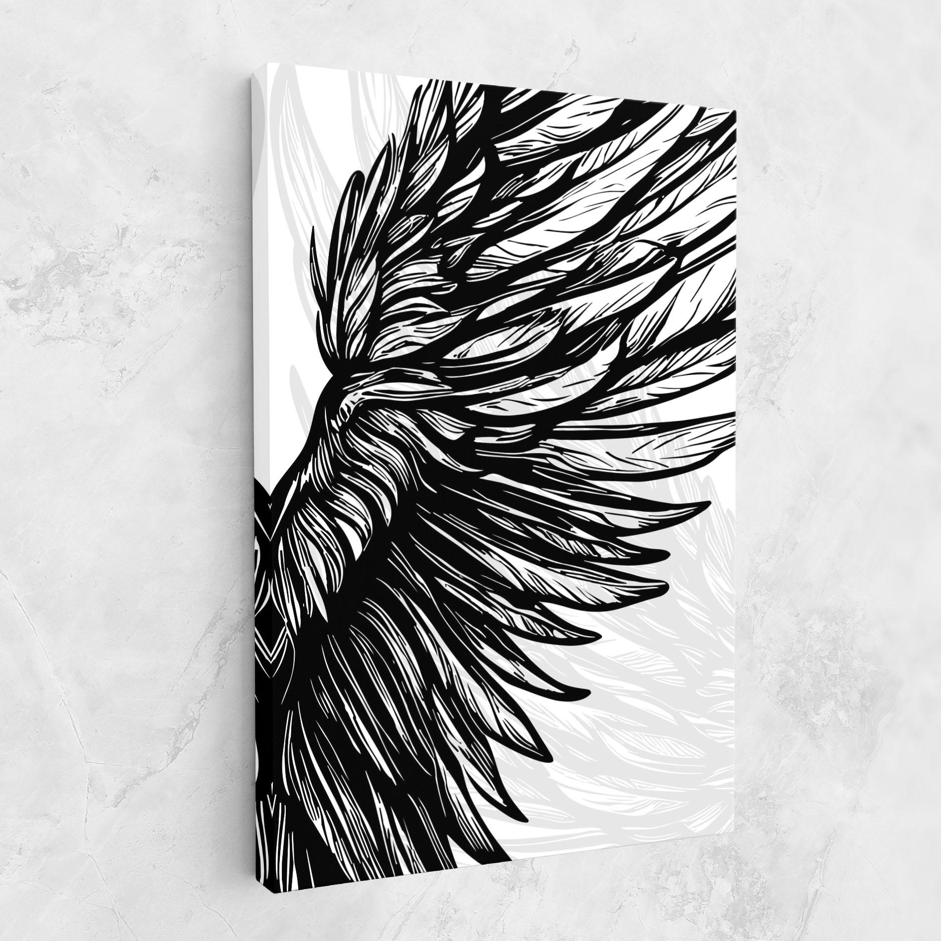 Tablou Canvas Wing Line mockup 1