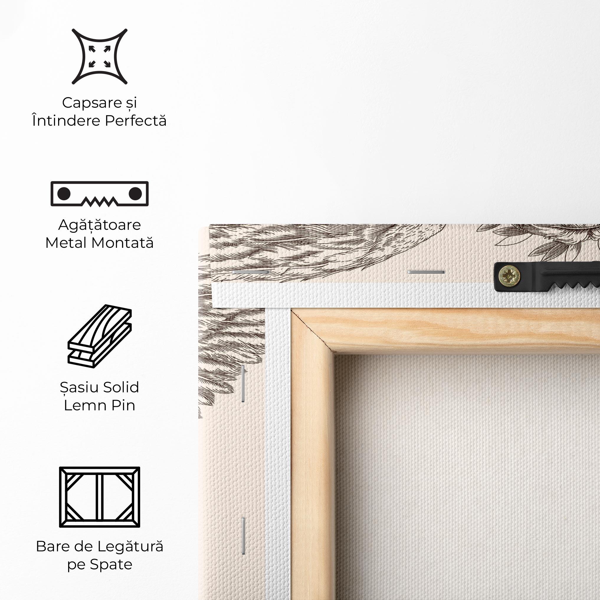 Tablou Canvas Brown Line Angel mockup 5