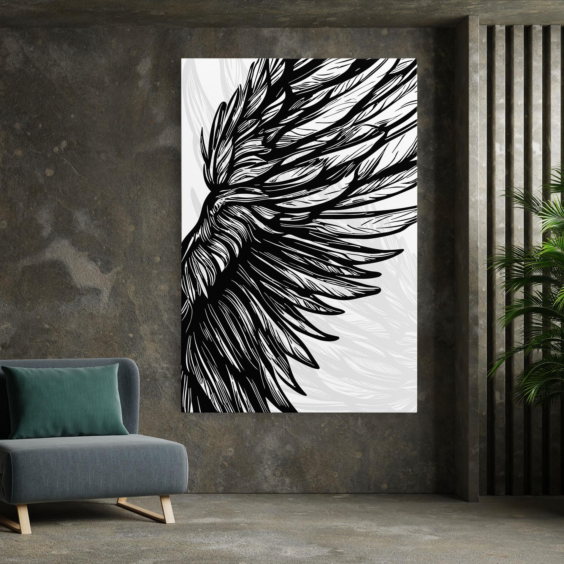 Tablou Canvas Wing Line mockup 7
