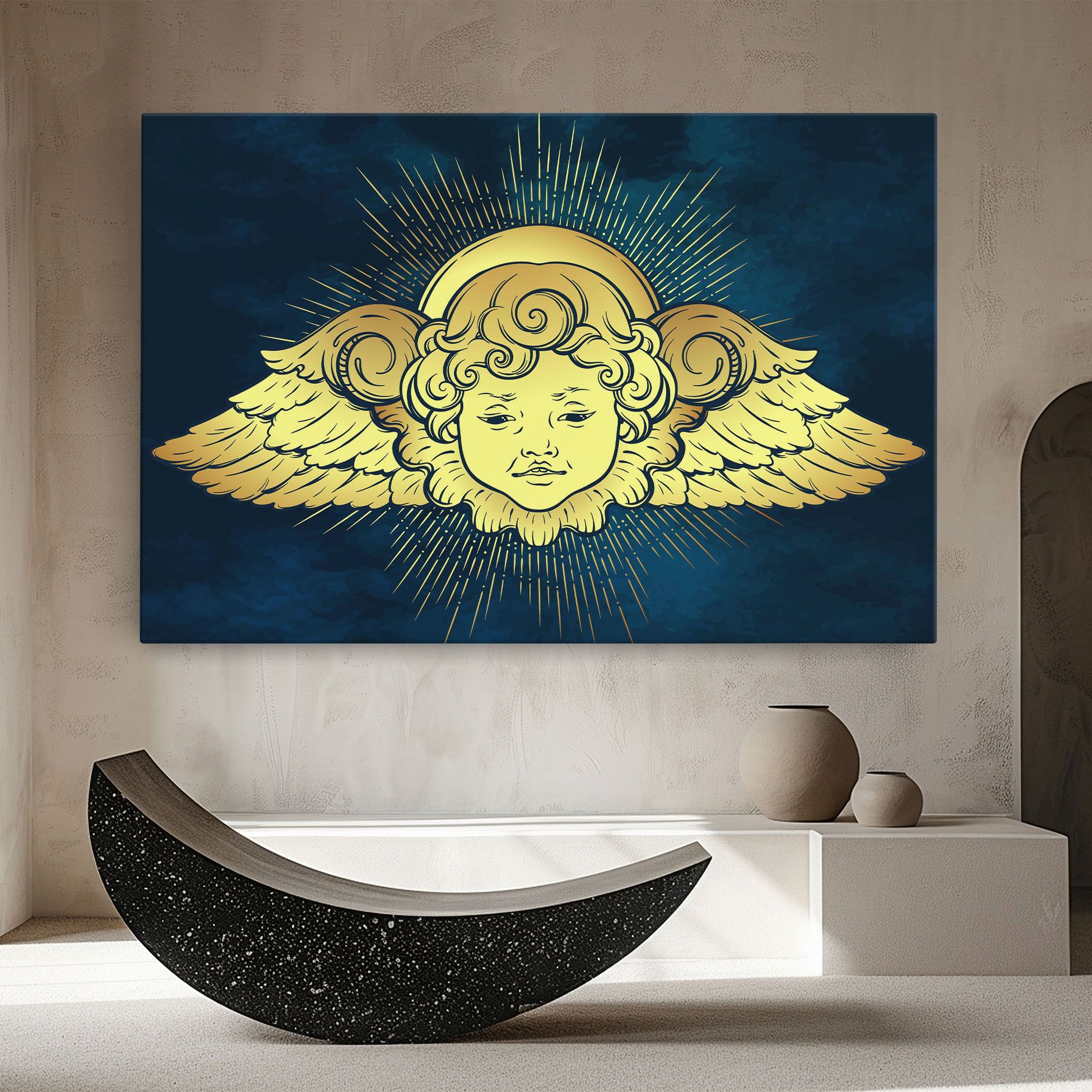 Angel Gold Head mockup 8