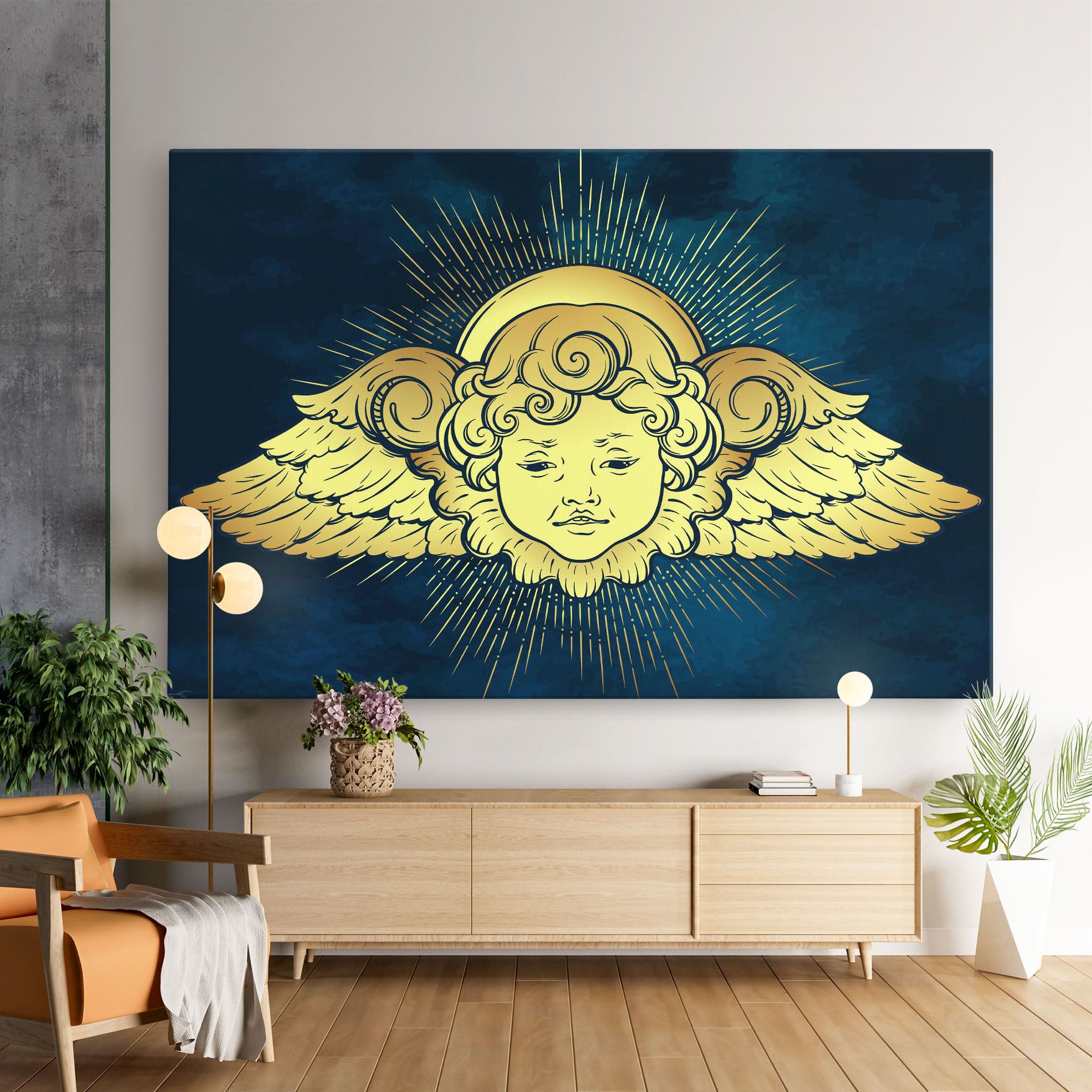 Angel Gold Head mockup 9