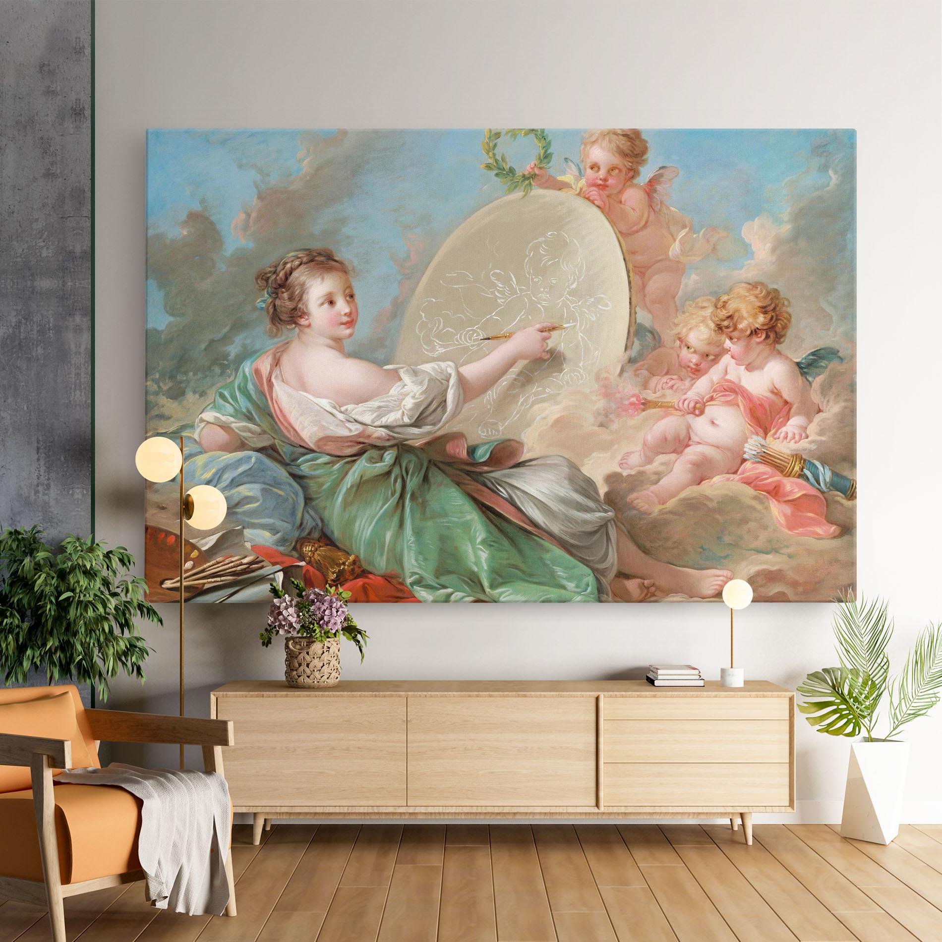 Tablou Canvas Painting Cute Angels mockup 9