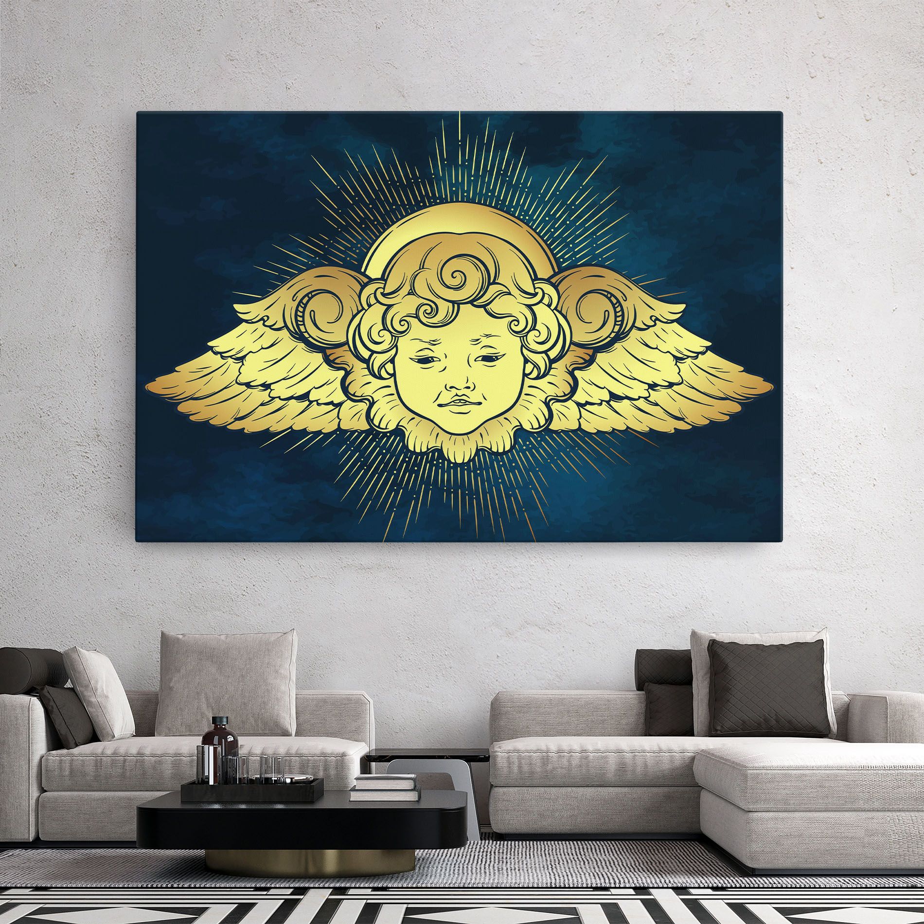 Angel Gold Head mockup 2