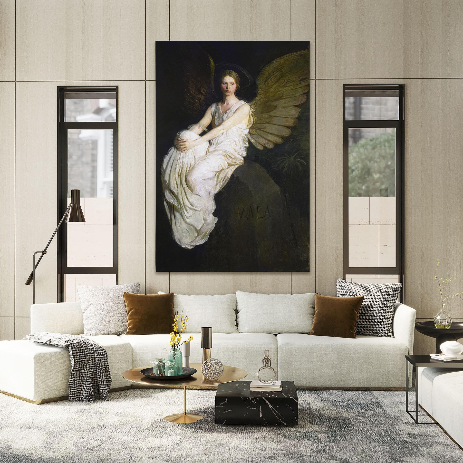Tablou Canvas Angel Thinking mockup 2