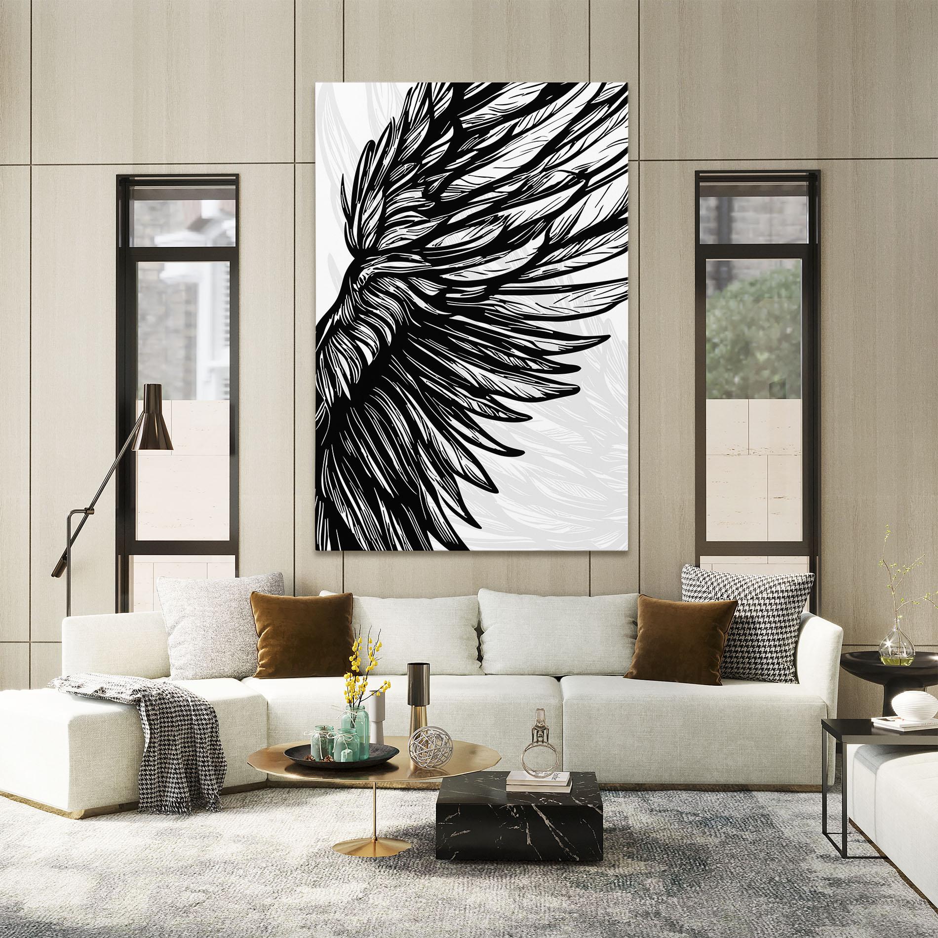 Tablou Canvas Wing Line mockup 2