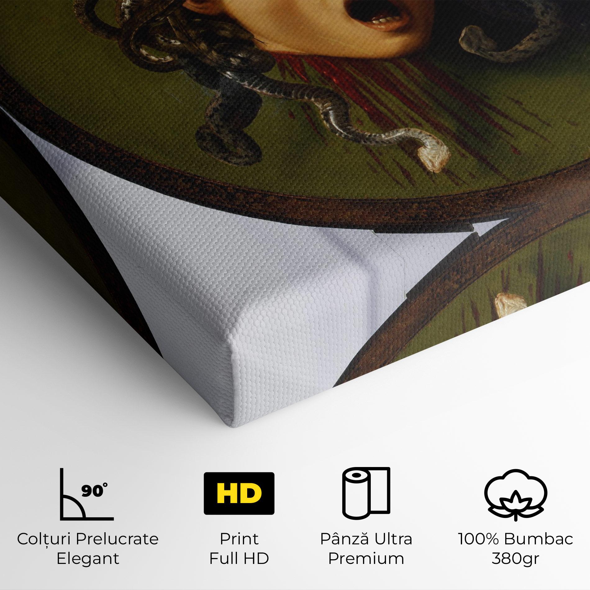 Tablou Canvas Caravaggio Medusa mockup 4