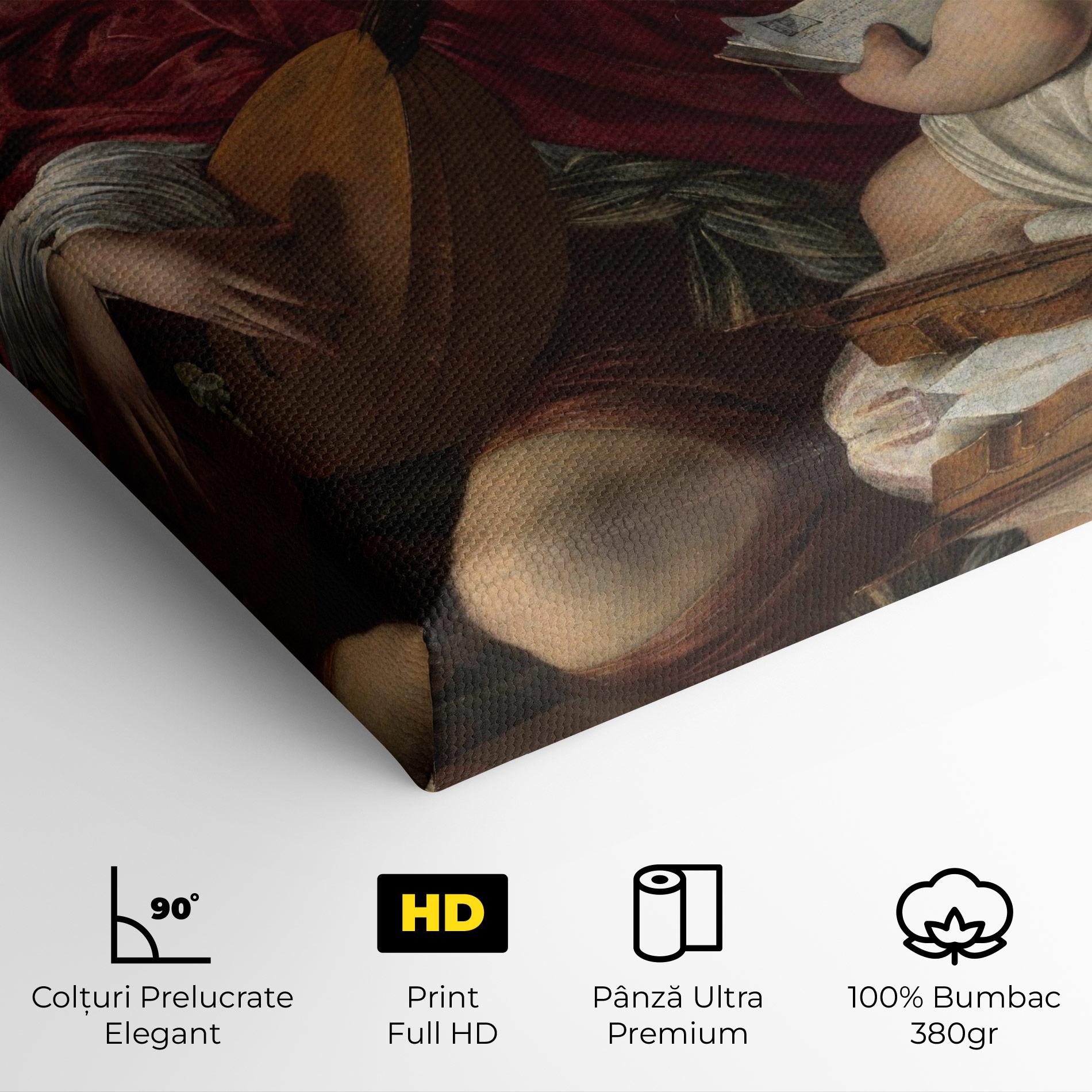 Tablou Canvas Caravaggio Musici mockup 4