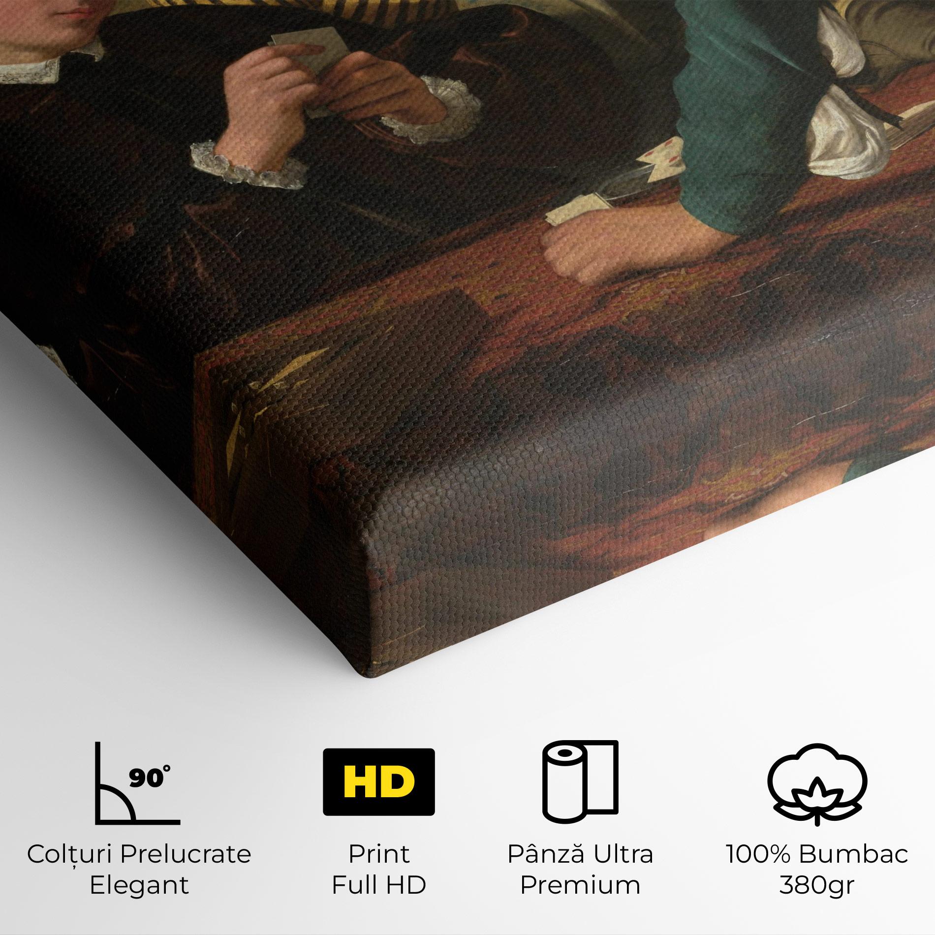 Tablou Canvas Caravaggio The Cardsharps mockup 4