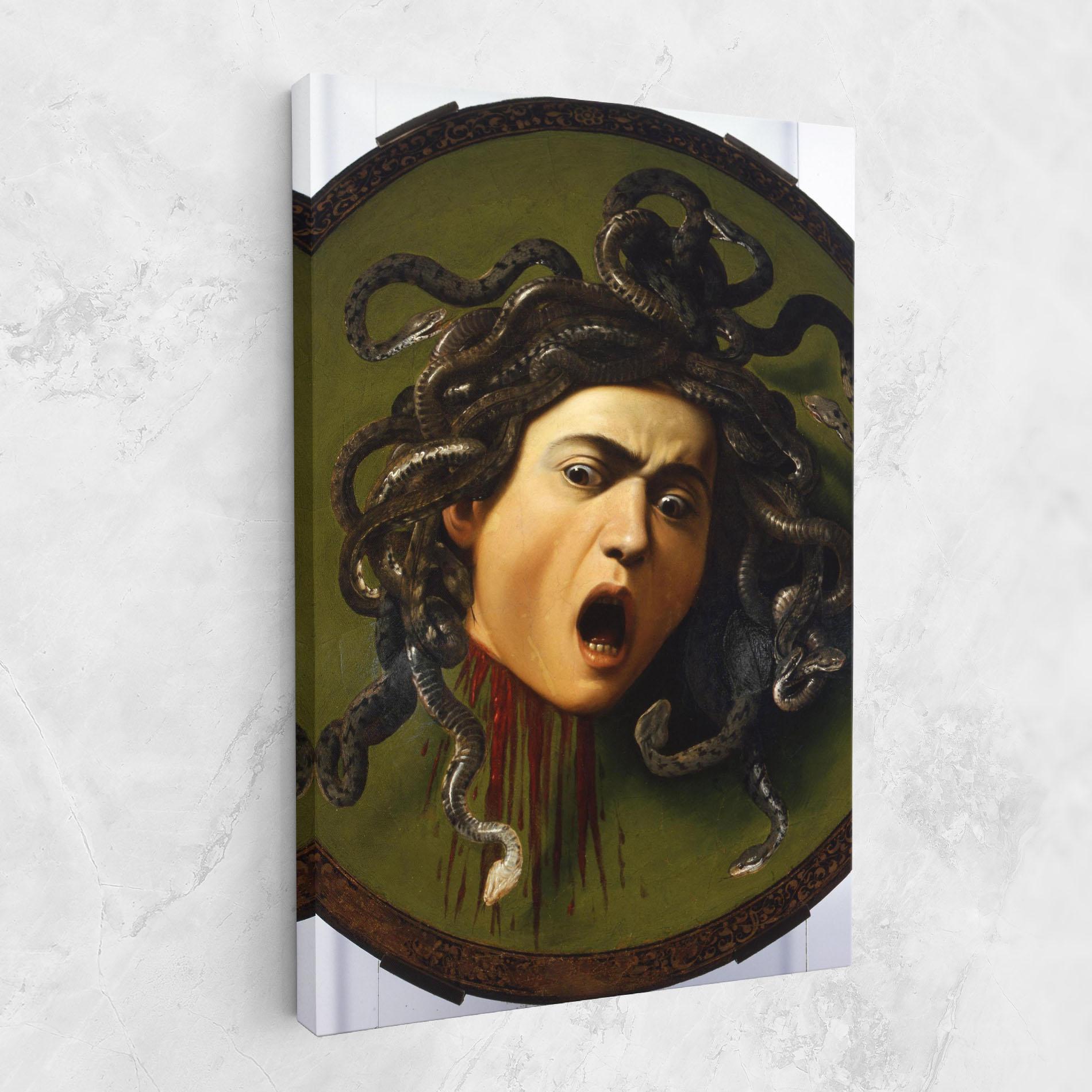 Tablou Canvas Caravaggio Medusa mockup 1