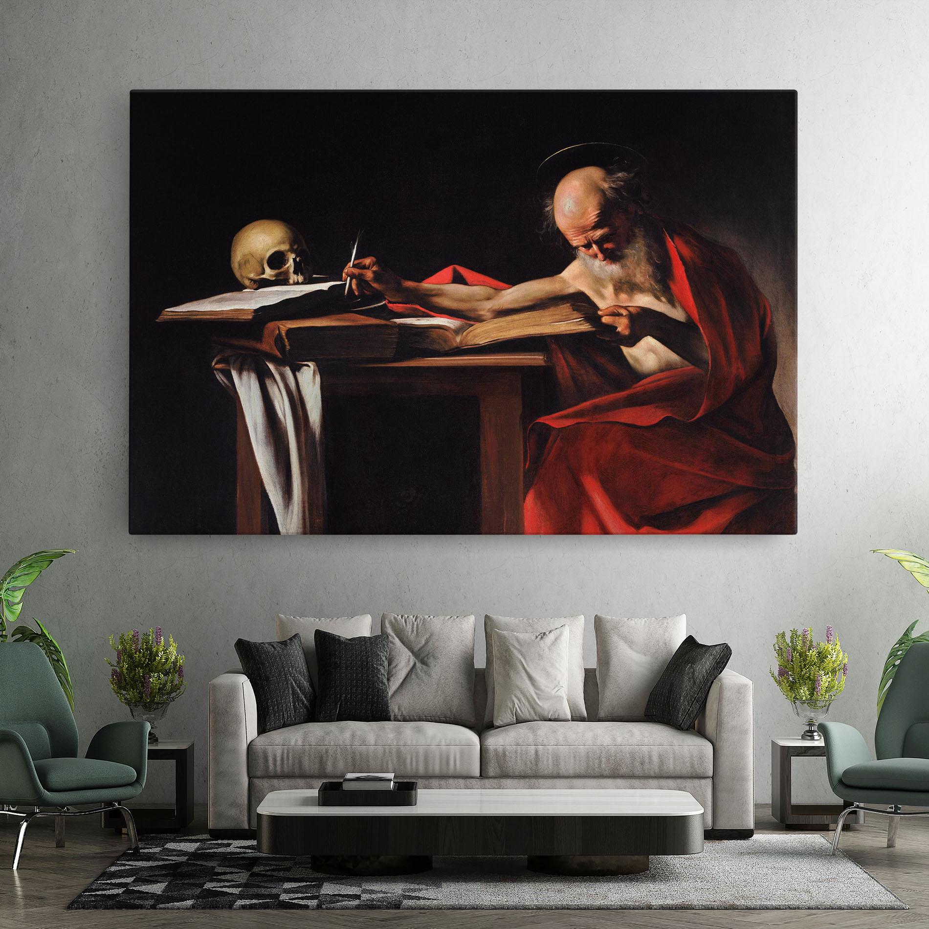 Tablou Canvas Saint Jerome Writing mockup 7
