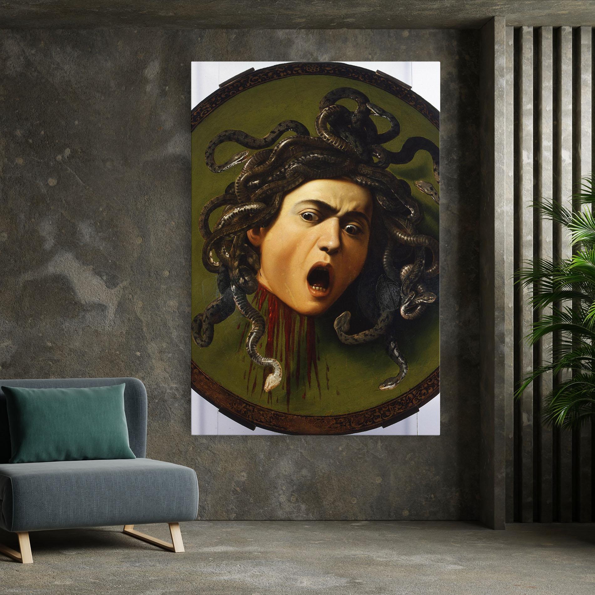 Tablou Canvas Caravaggio Medusa mockup 7