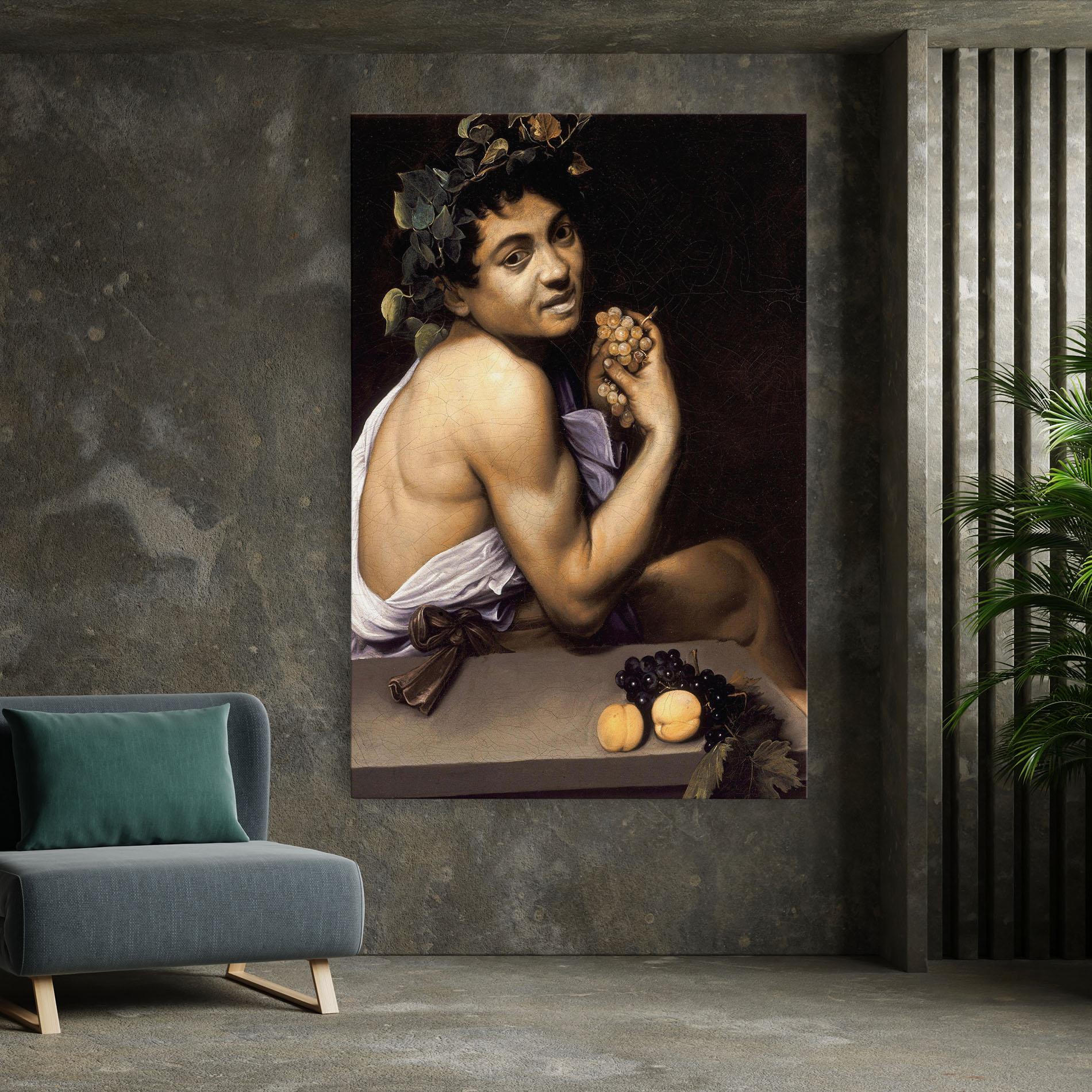 Tablou Canvas Young Sick Bacchus mockup 7