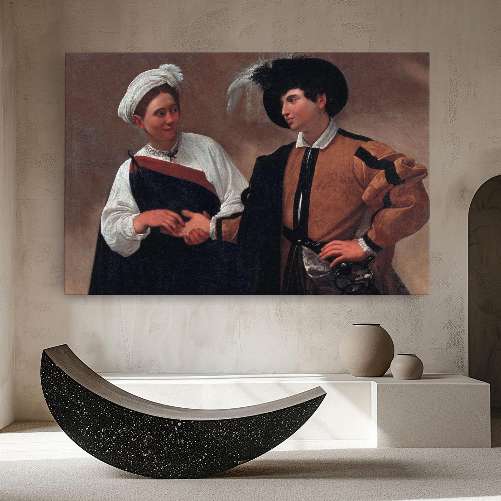 Tablou Canvas Caravaggio Good Luck mockup 8