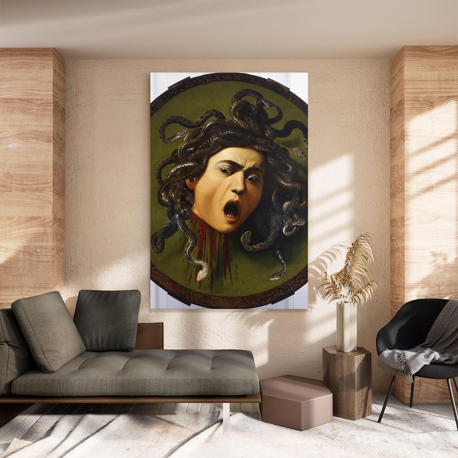 Tablou Canvas Caravaggio Medusa mockup 8