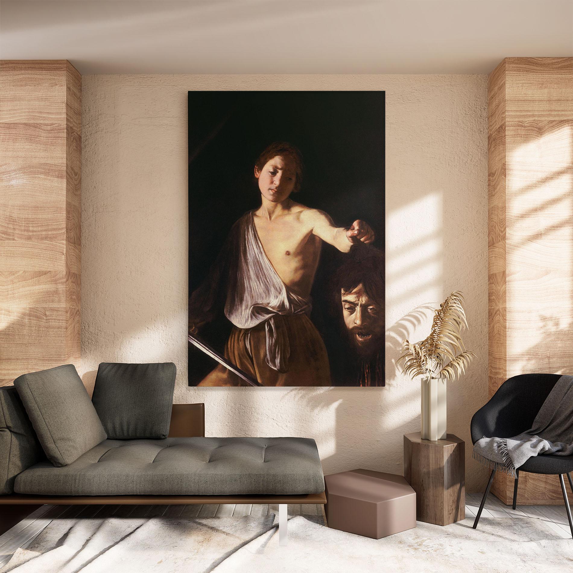 Tablou Canvas David With The Head Of Goliath mockup 8