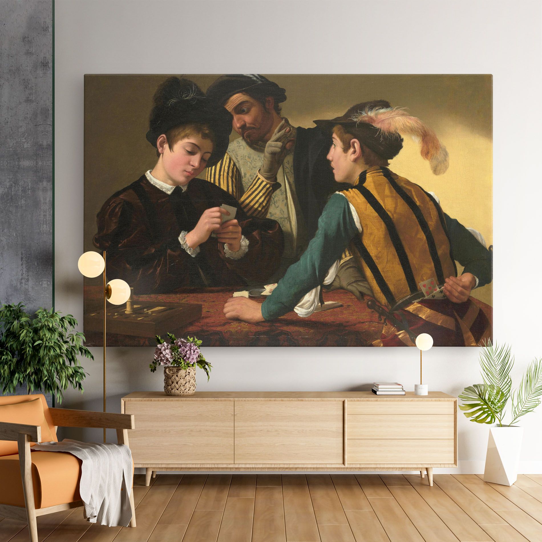 Caravaggio The Cardsharps mockup 9
