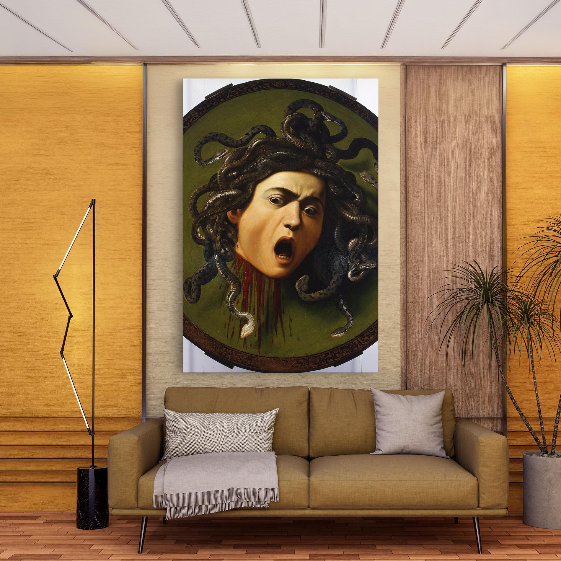 Tablou Canvas Caravaggio Medusa mockup 9