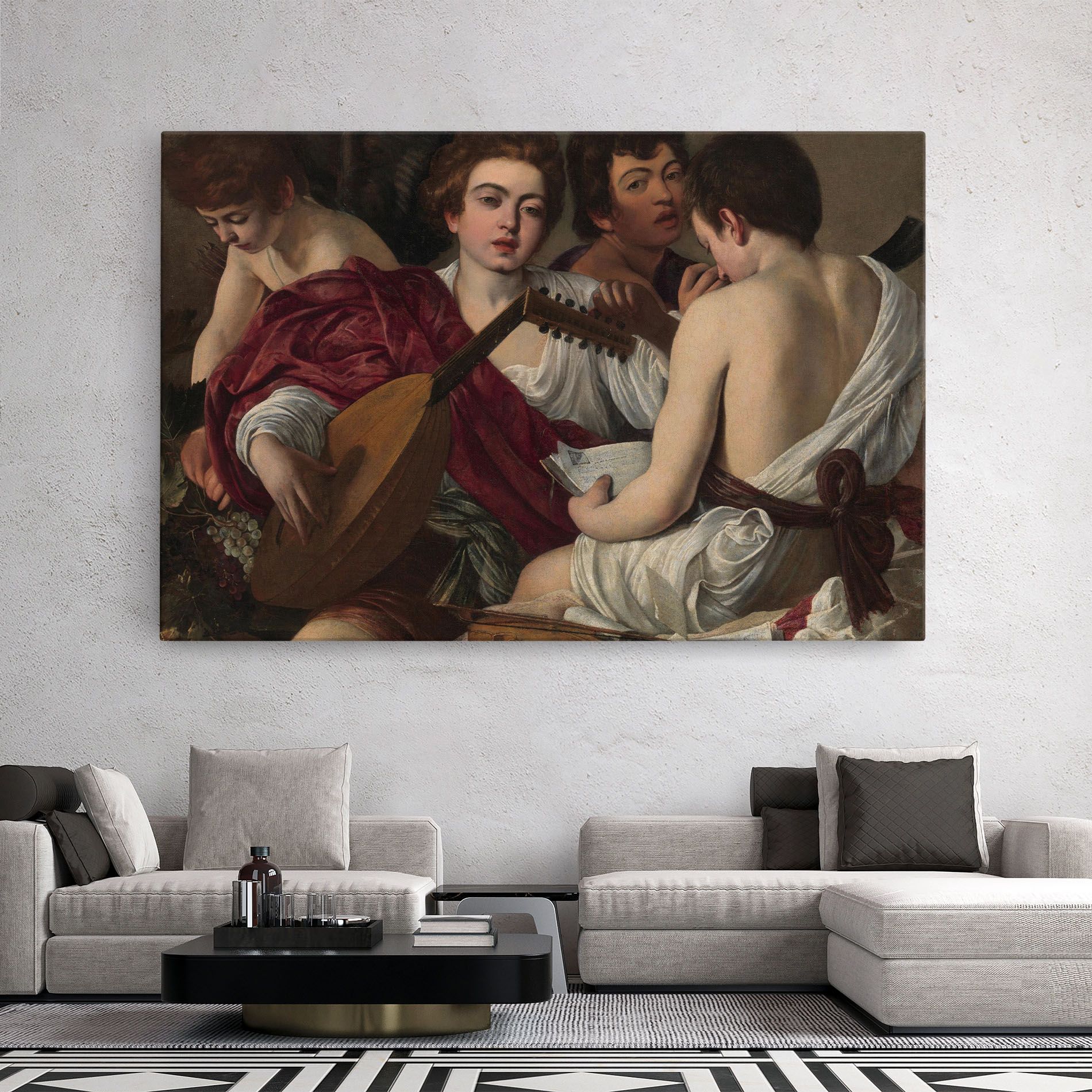 Caravaggio Musici mockup 2