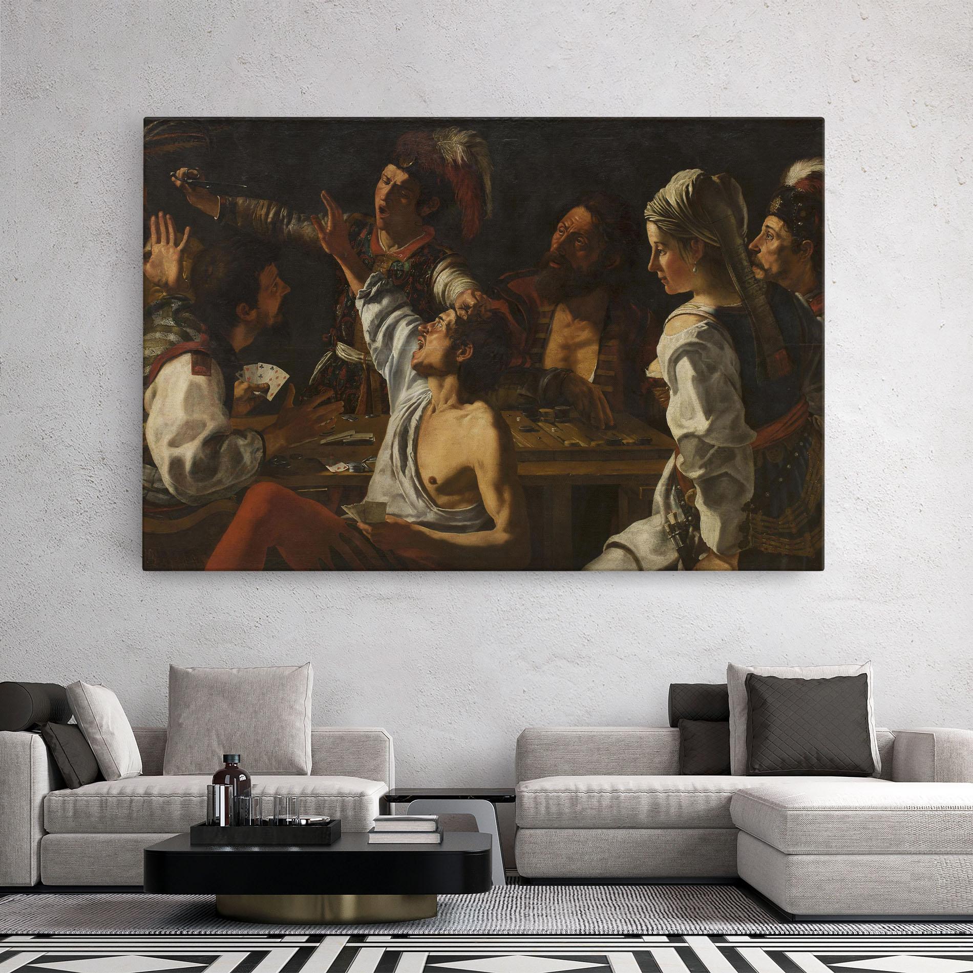 Tablou Canvas Rombouts Backgammon mockup 2