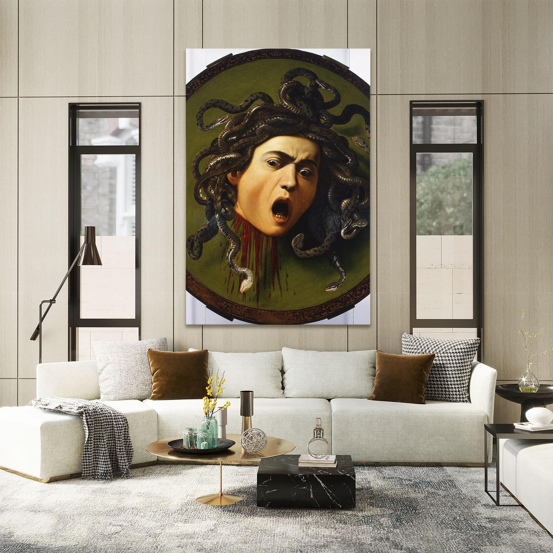 Tablou Canvas Caravaggio Medusa mockup 2