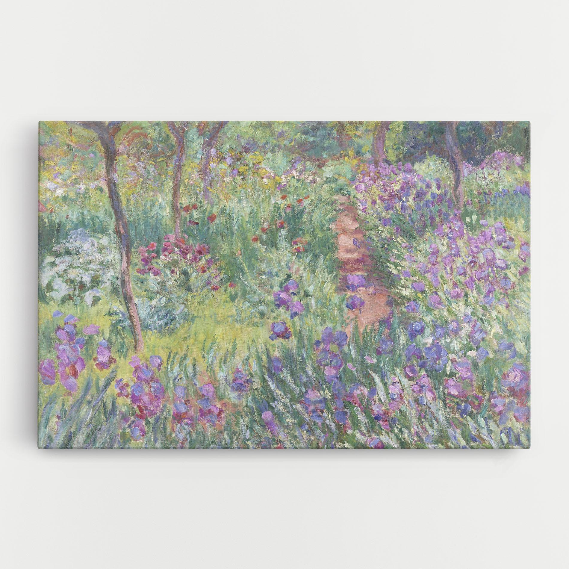 Tablou Canvas Garden In Giverny Monet mockup 0