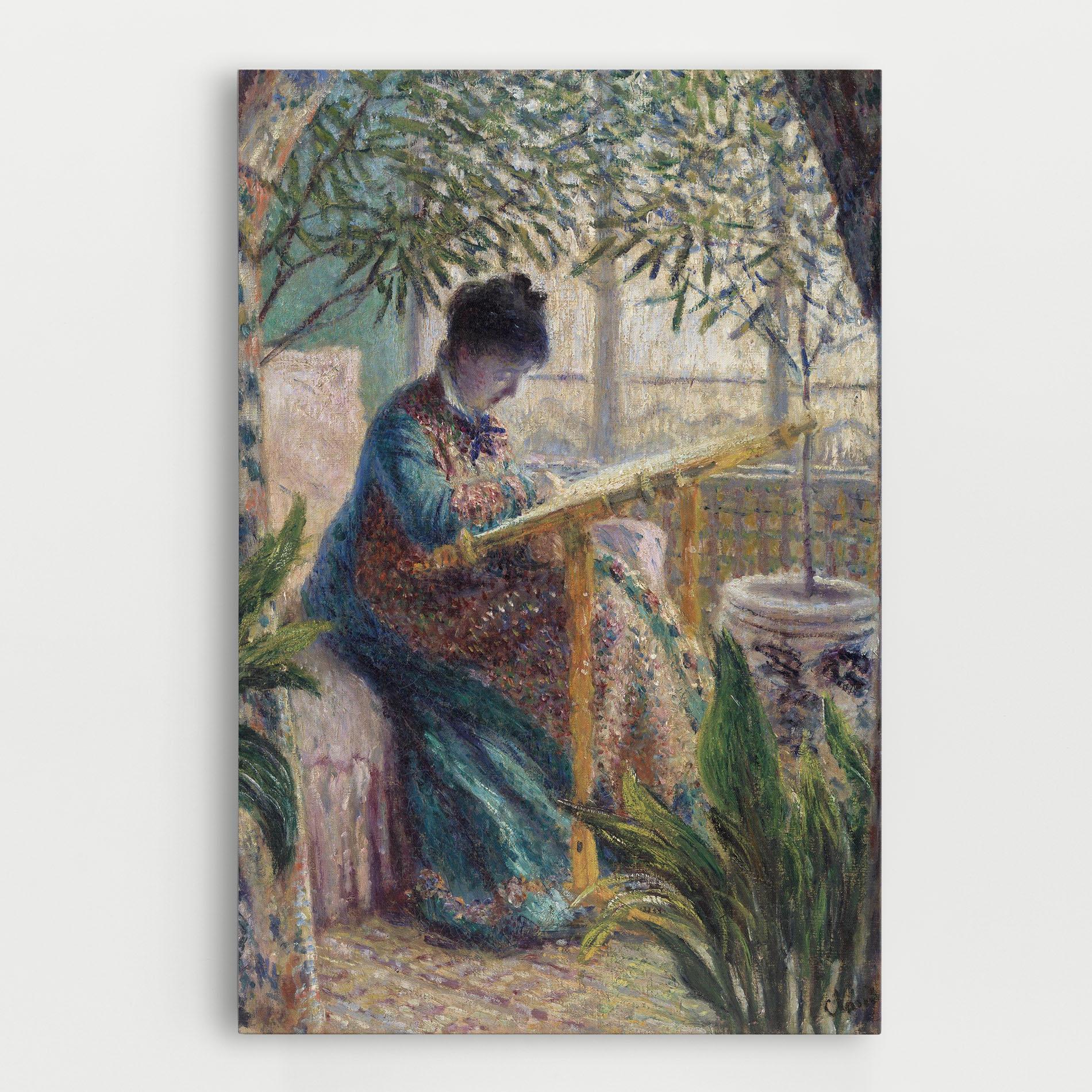 Tablou Canvas Monet Embroidering mockup 0