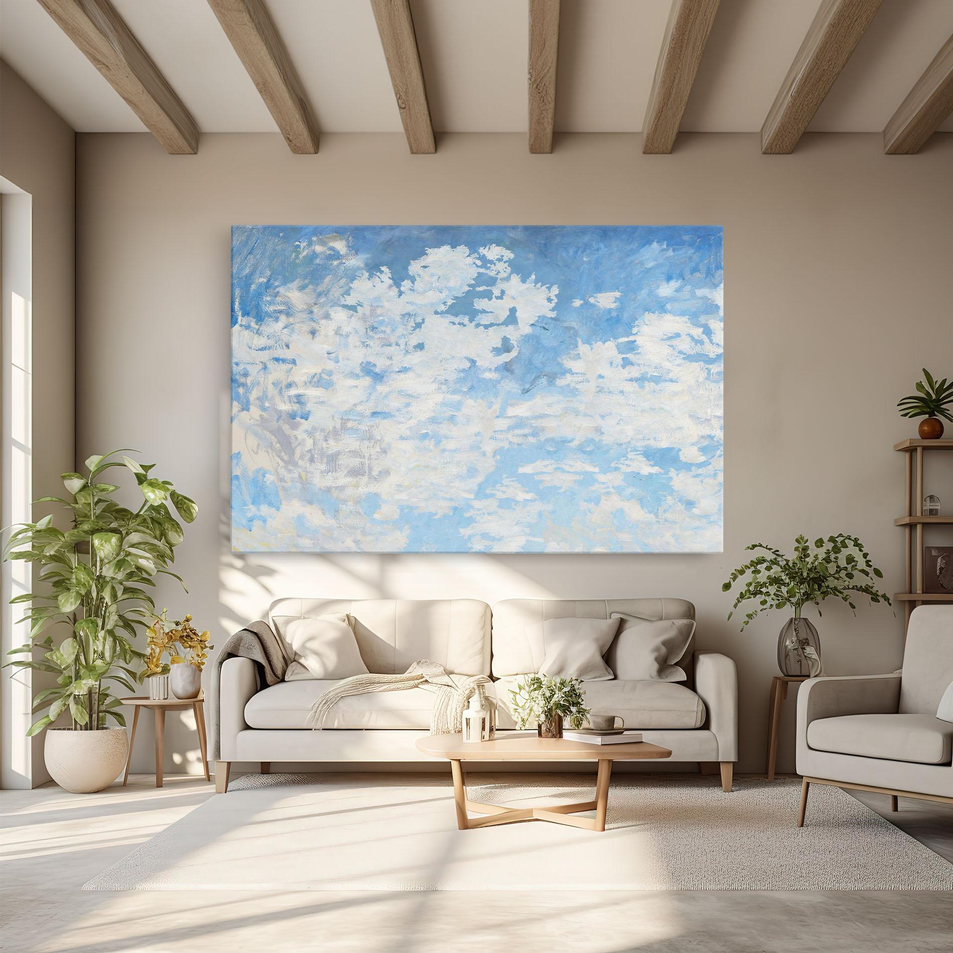 Tablou Canvas Clouds Monet mockup 6