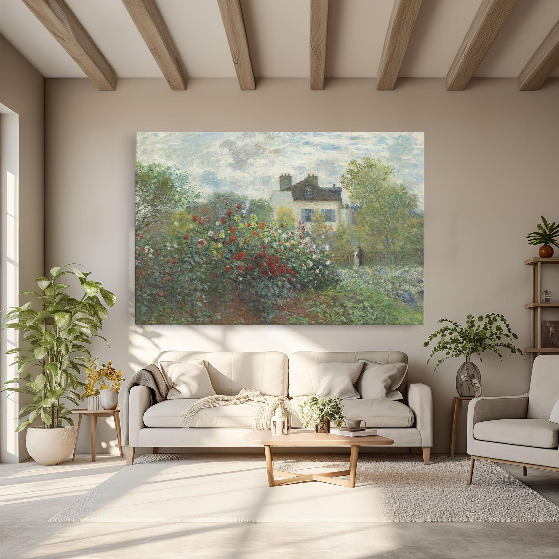 Tablou Canvas Garden In Argenteuilt mockup 6